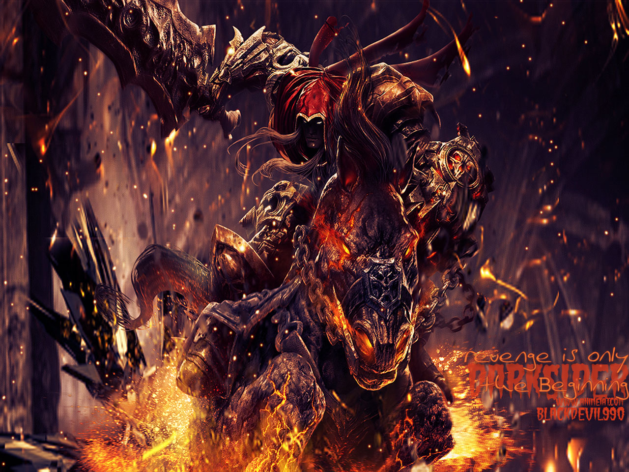 Download mobile wallpaper Horse, Video Game, Darksiders for free.