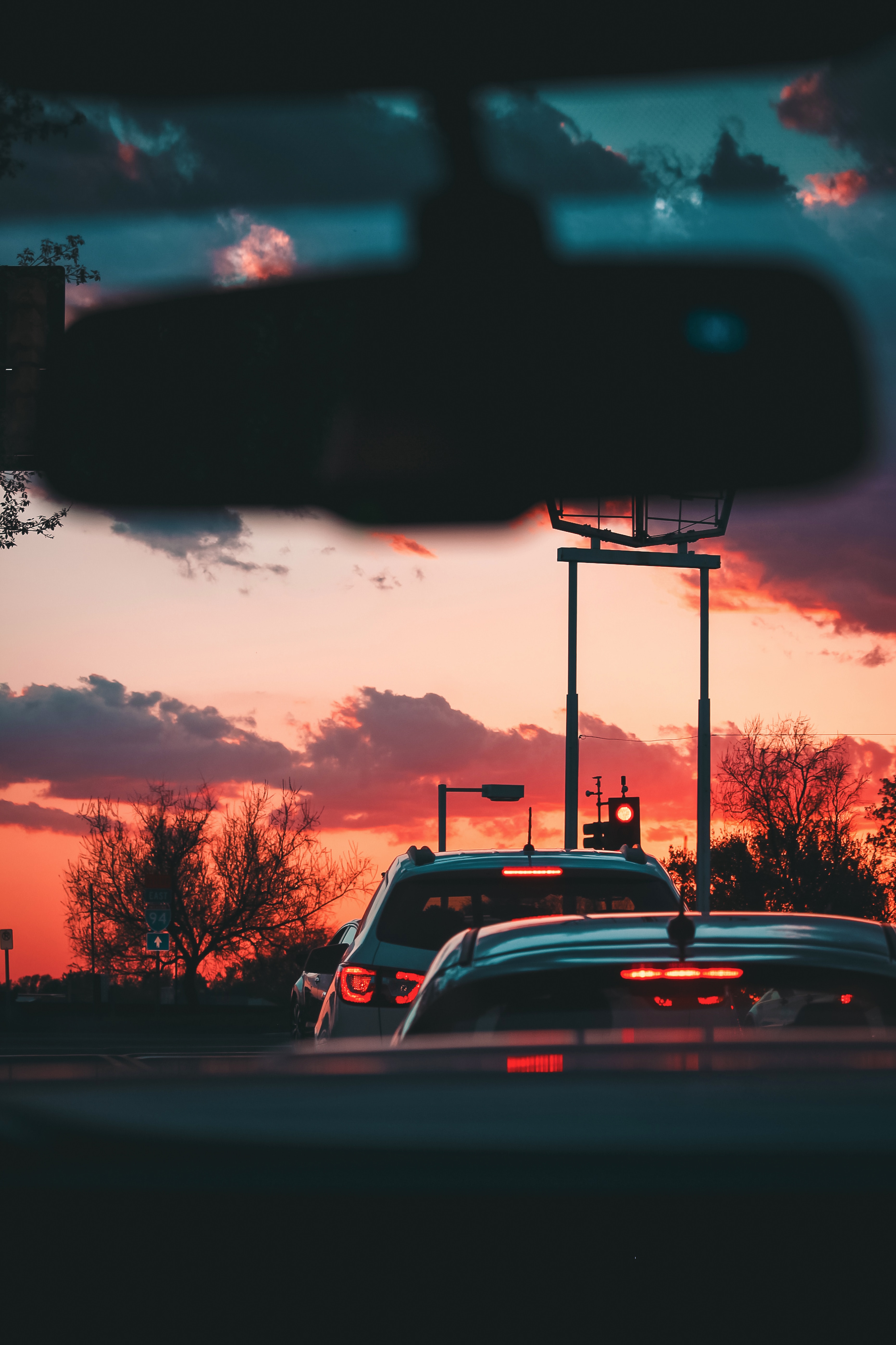 movement, dark, auto, twilight, traffic, dusk, view HD wallpaper