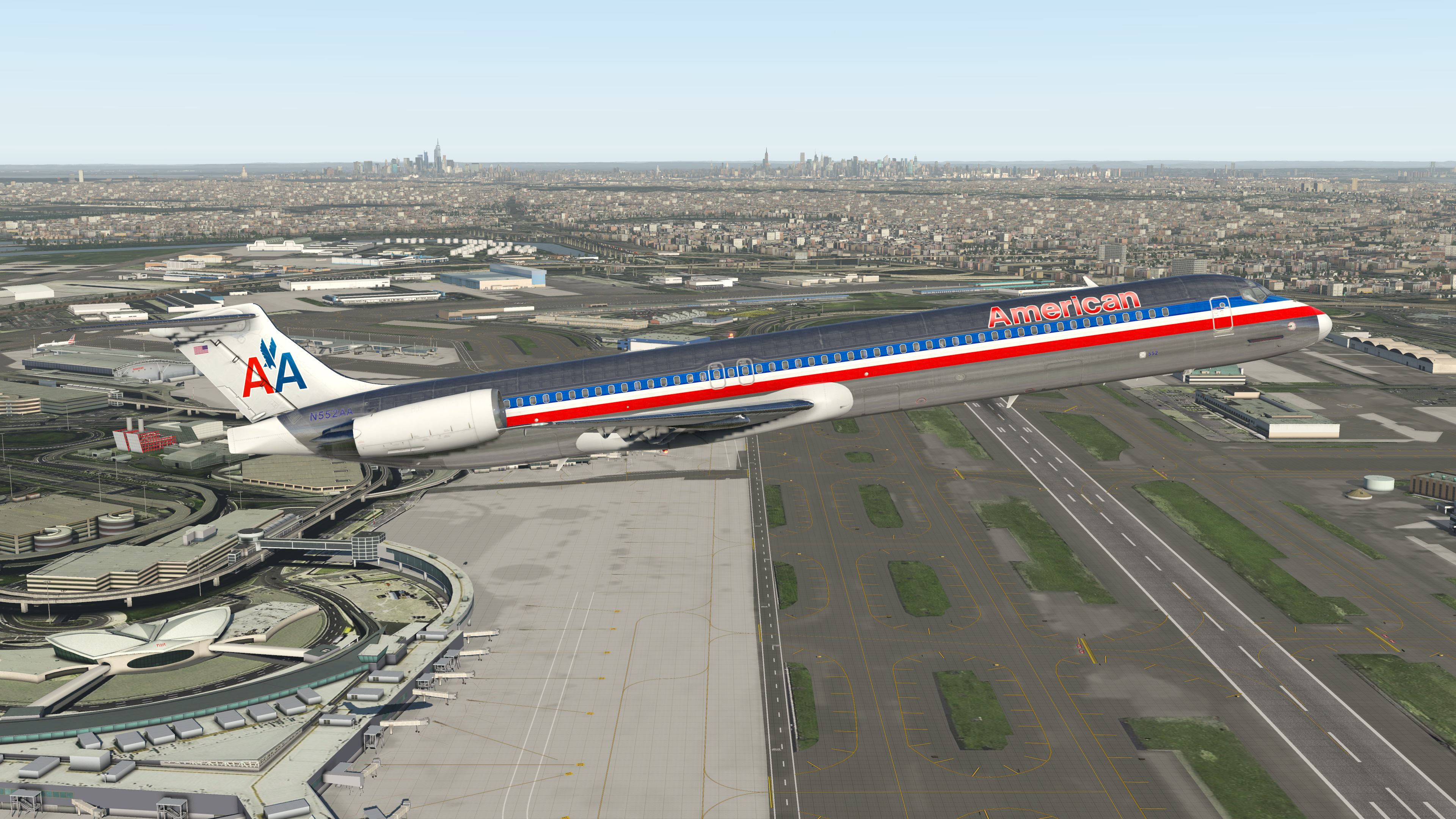 video game, x plane 11, aircraft, airport, mcdonnell douglas