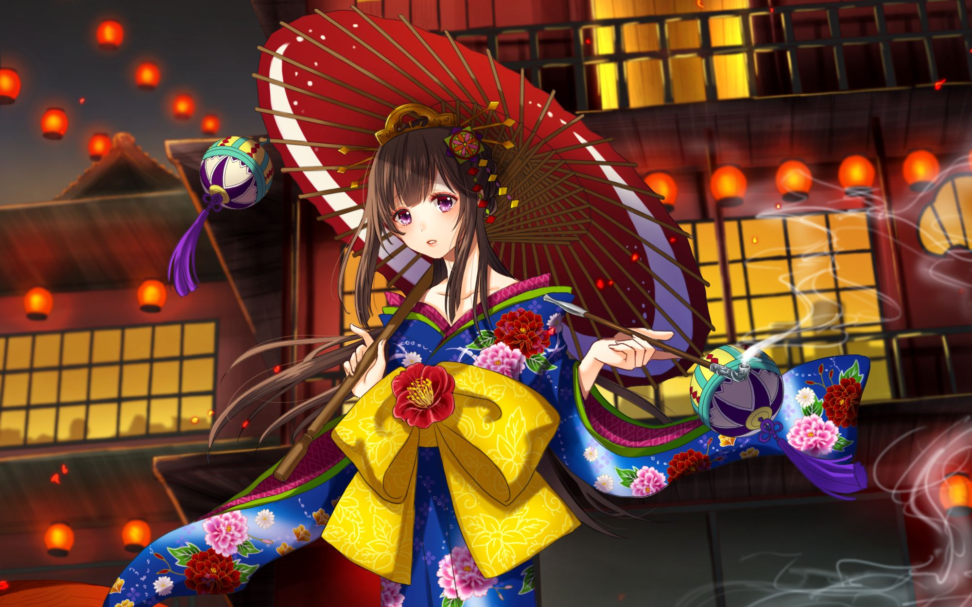 Free download wallpaper Anime, Geisha on your PC desktop