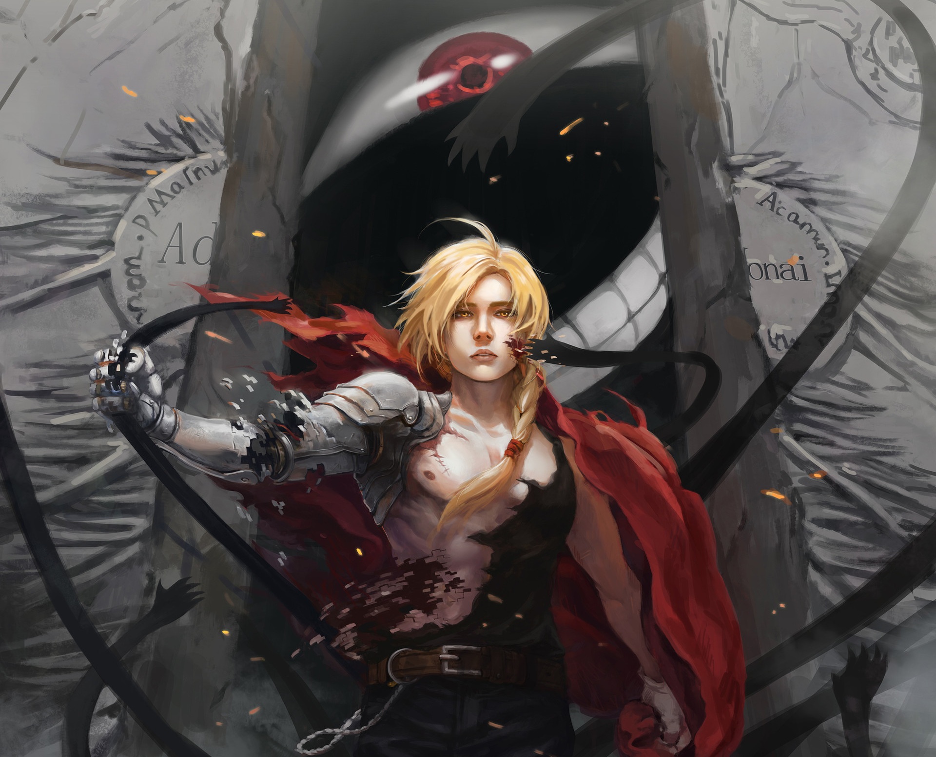 Handy-Wallpaper Fullmetal Alchemist, Blondinen, Animes, Edward Elric kostenlos herunterladen.