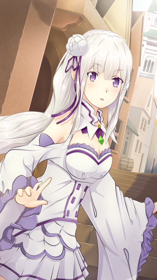 Descarga gratuita de fondo de pantalla para móvil de Animado, Emilia (Re:zero), Re:zero Comenzando La Vida En Otro Mundo.