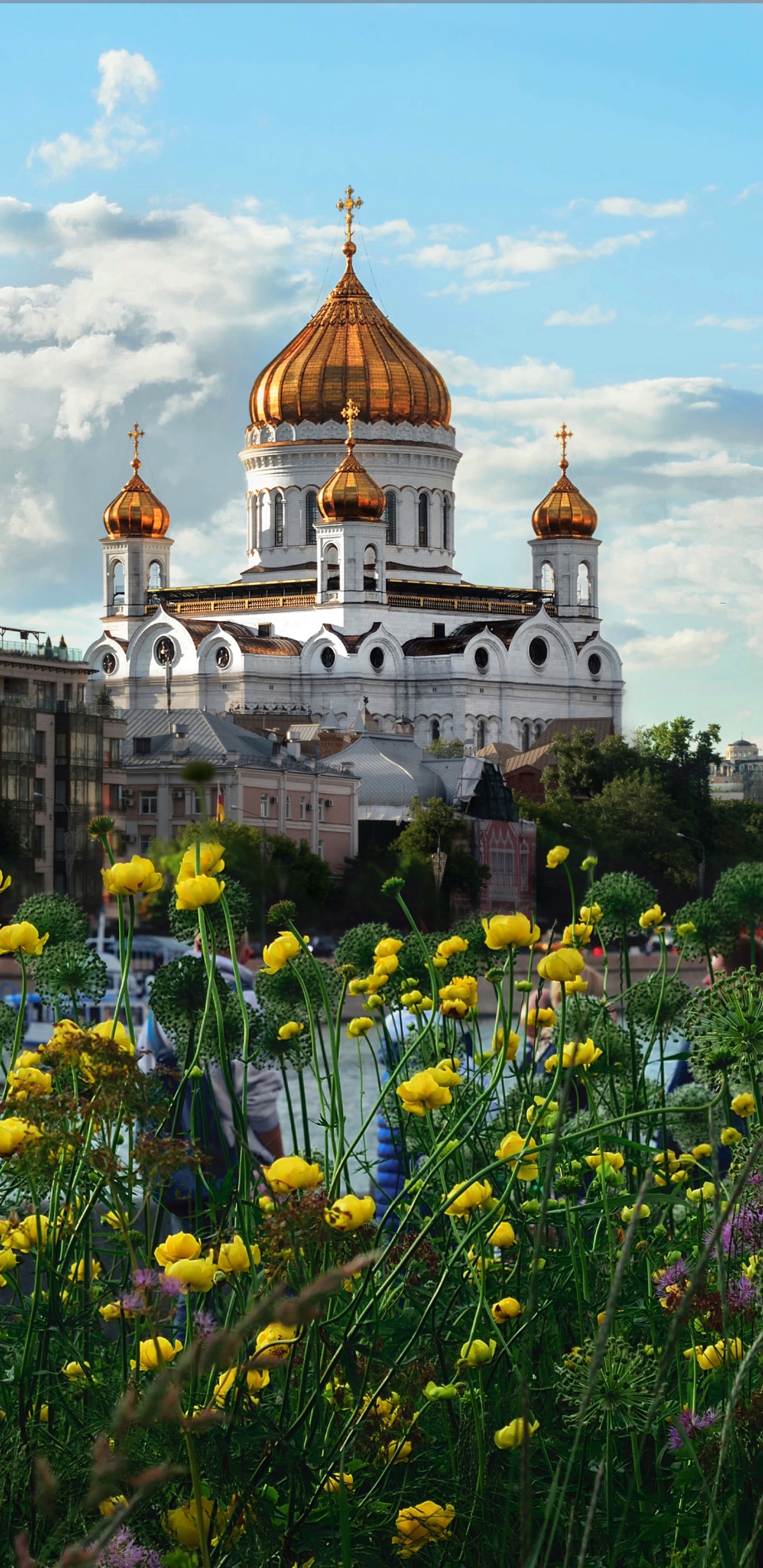 Handy-Wallpaper Religiös, Christ Erlöser Kathedrale (Moskau), Kathedralen kostenlos herunterladen.