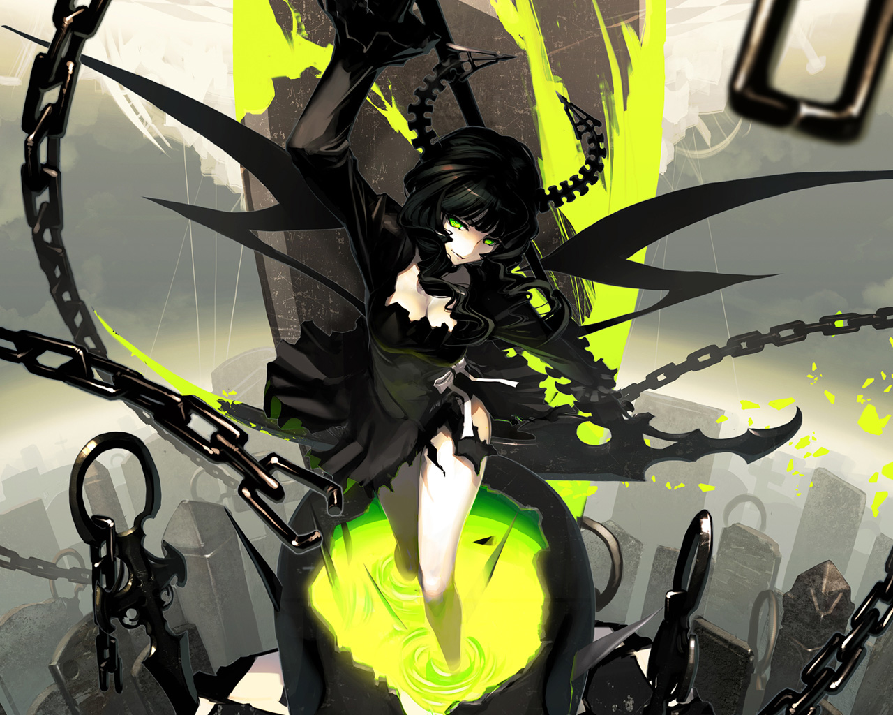 Cool Backgrounds  Dead Master (Black Rock Shooter)