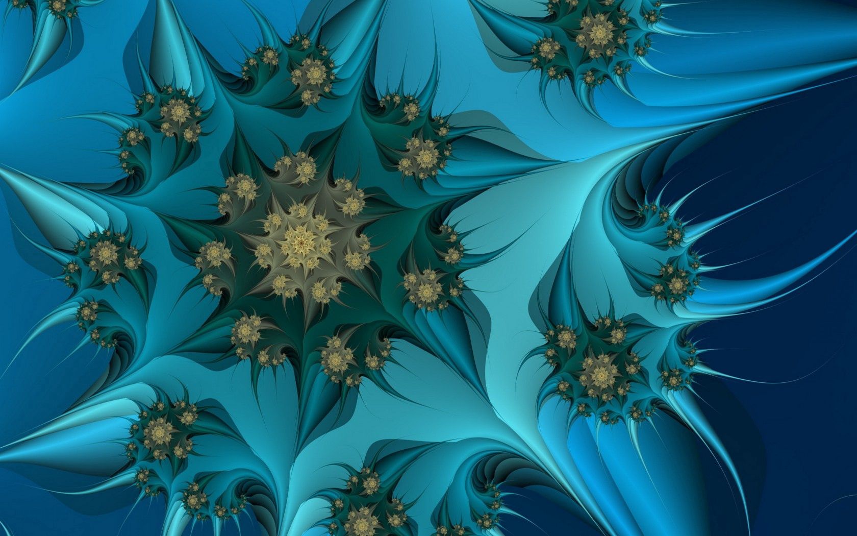 無料モバイル壁紙青い, 花, フラクタル, 抽象, 背景をダウンロードします。