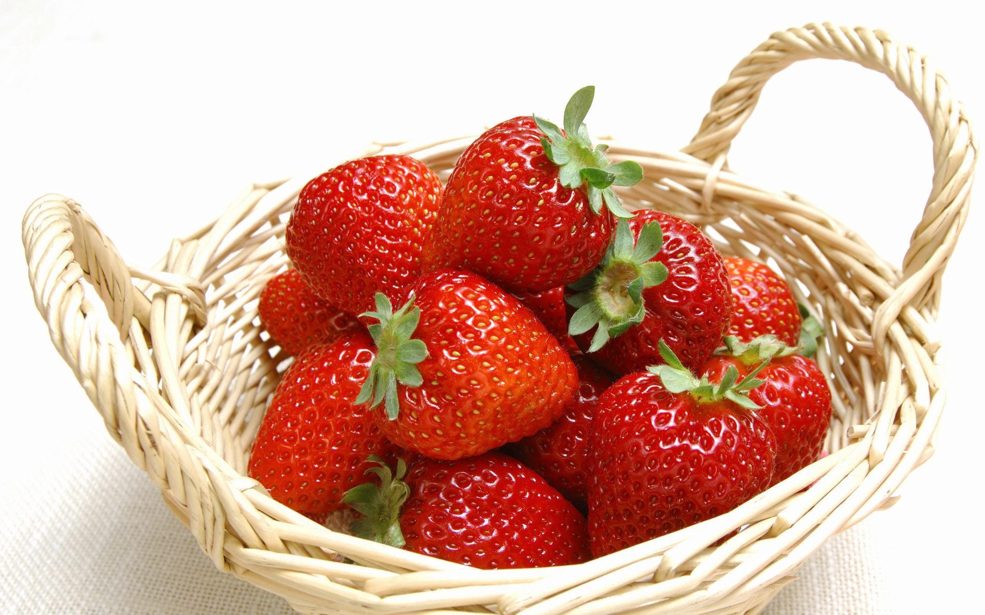 ripe, food, strawberry, basket, fresh
