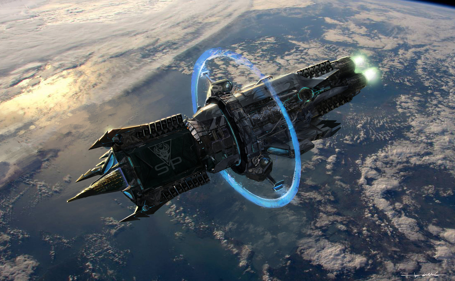 Скачати мобільні шпалери Космічний Корабель, Наукова Фантастика безкоштовно.