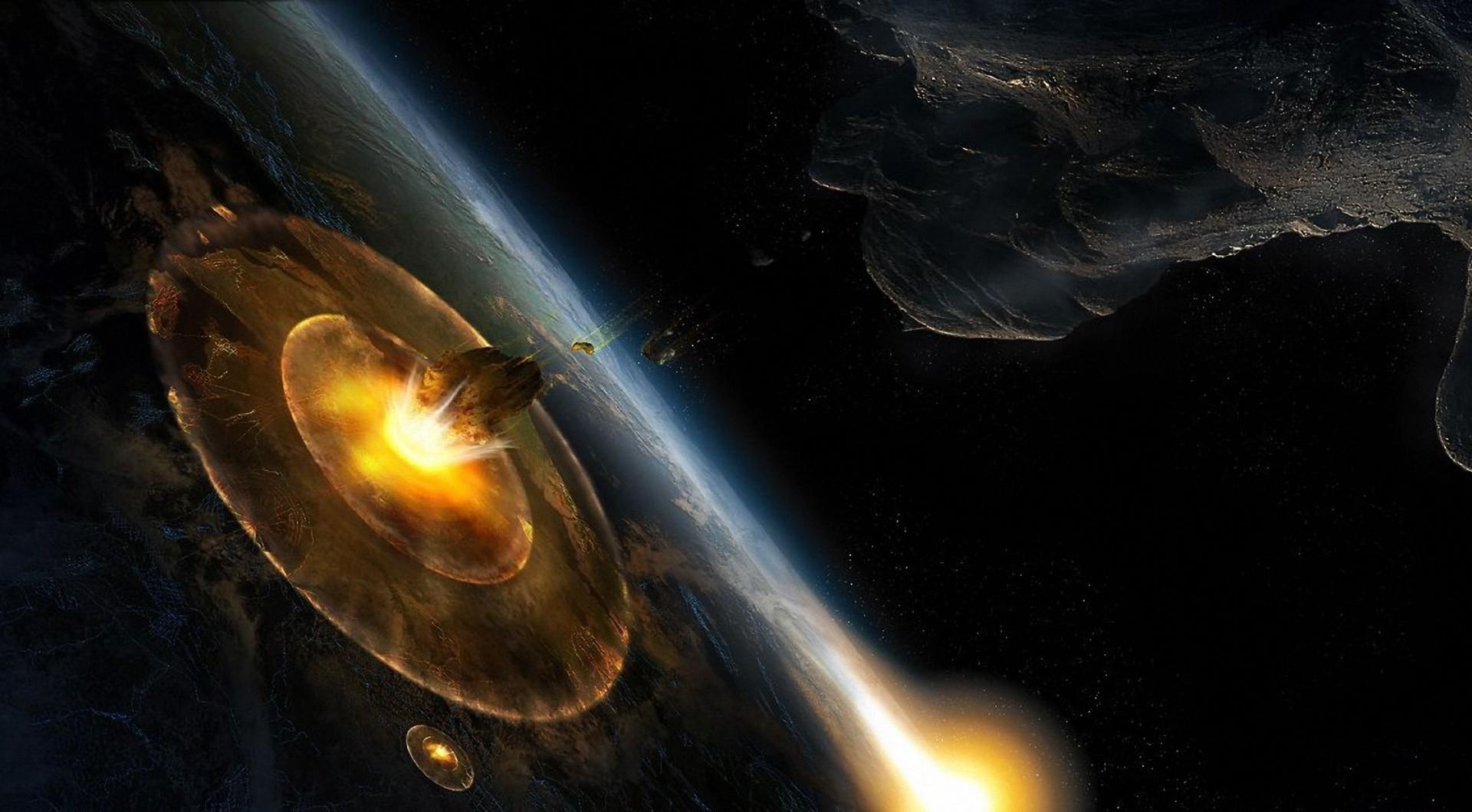 60985 скачать обои астероиды, космос, скорость, разрушение, планета, взрыв - заставки и картинки бесплатно
