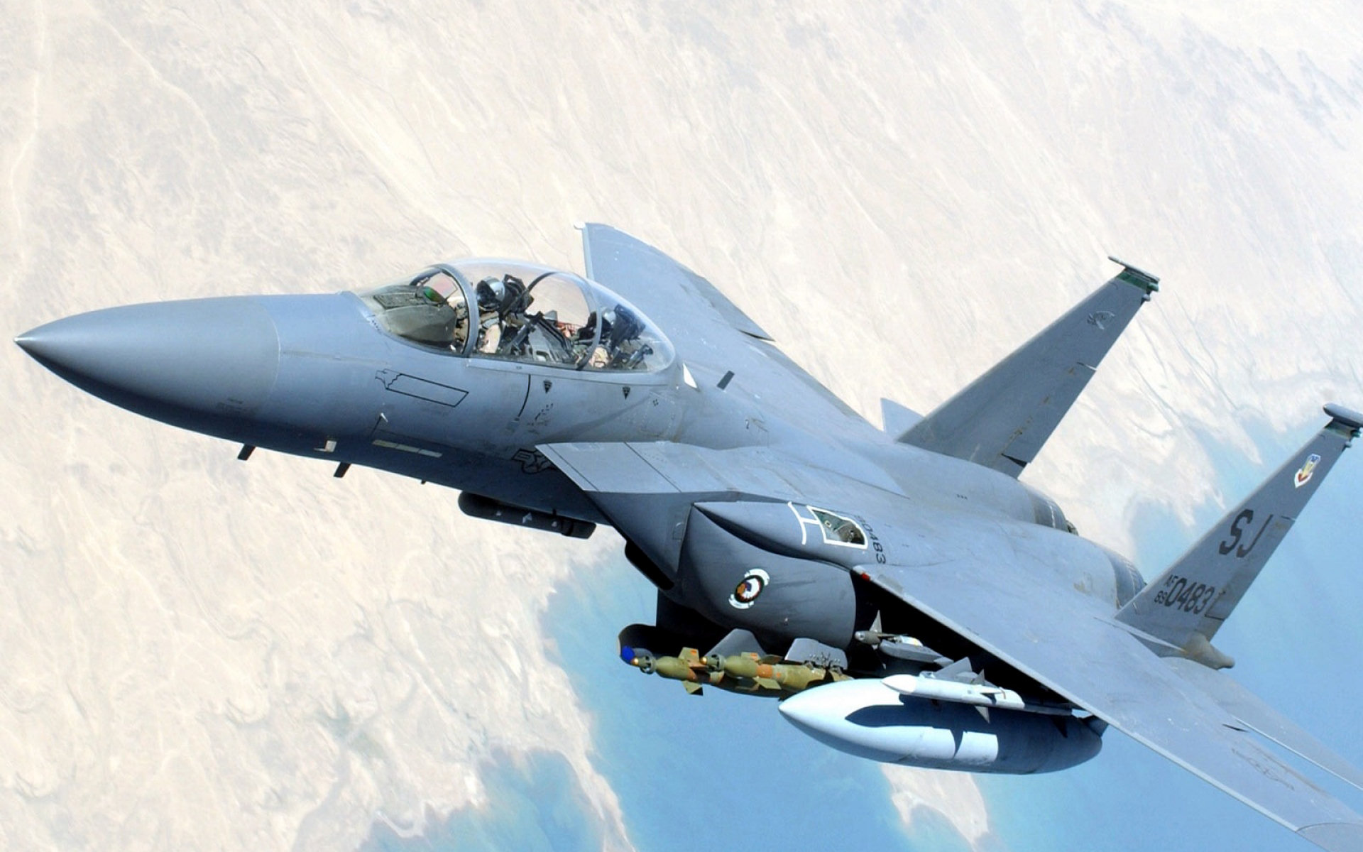 224843 завантажити картинку військовий, mcdonnell douglas f 15e strike eagle, реактивні винищувачі - шпалери і заставки безкоштовно