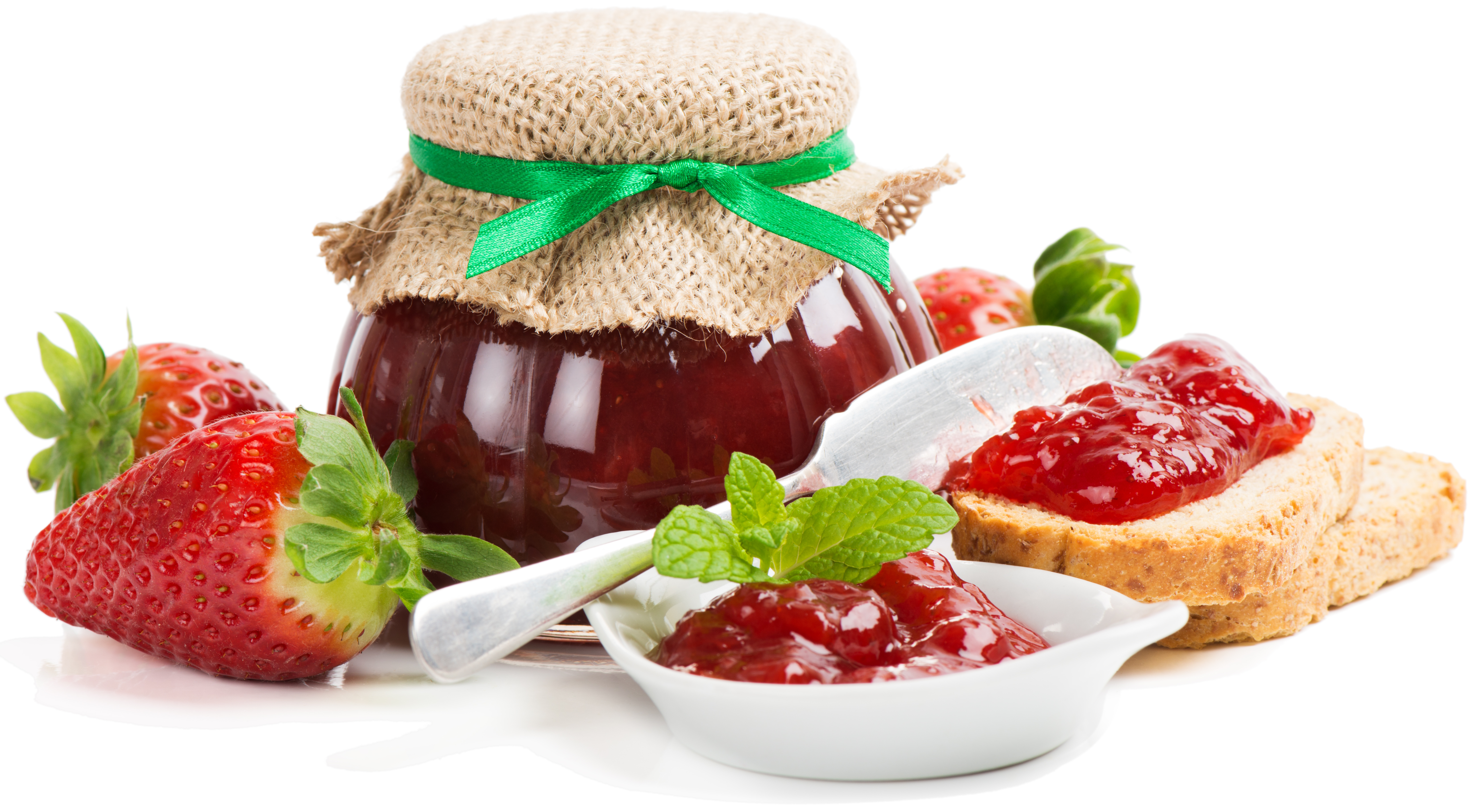 Handy-Wallpaper Erdbeere, Frucht, Marmelade, Nahrungsmittel, Frühstuck kostenlos herunterladen.