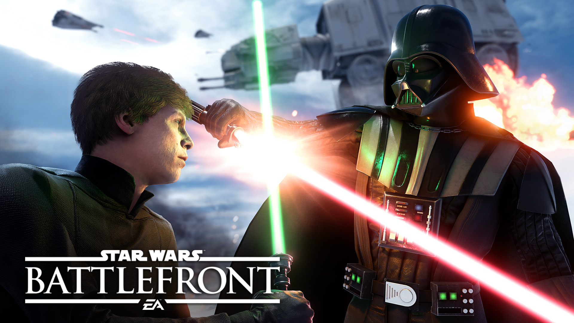 video game, star wars battlefront (2015), darth vader, luke skywalker, star wars: battlefront, star wars