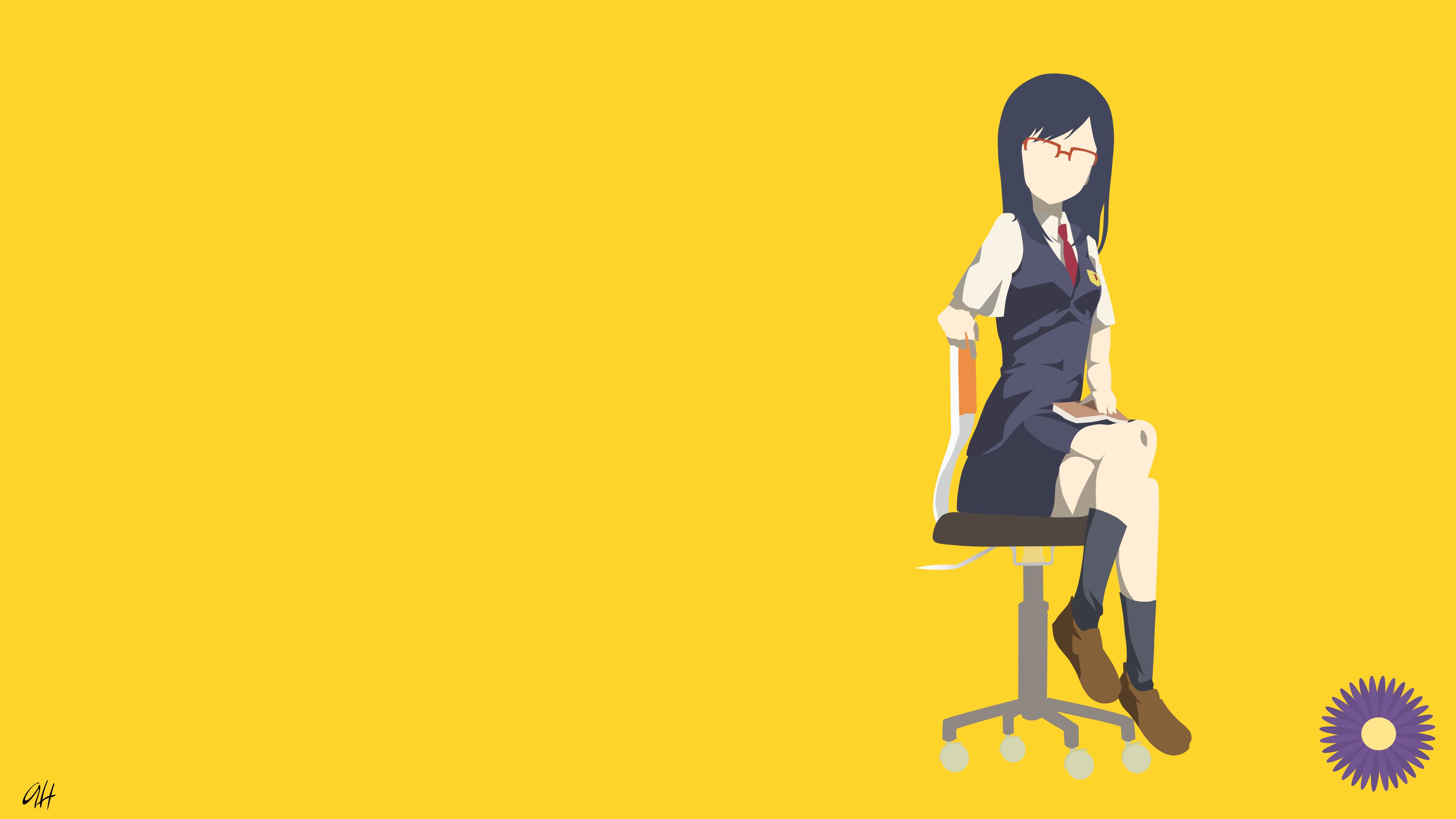 Free download wallpaper Anime, Minimalist, Anohana, Chiriko Tsurumi on your PC desktop