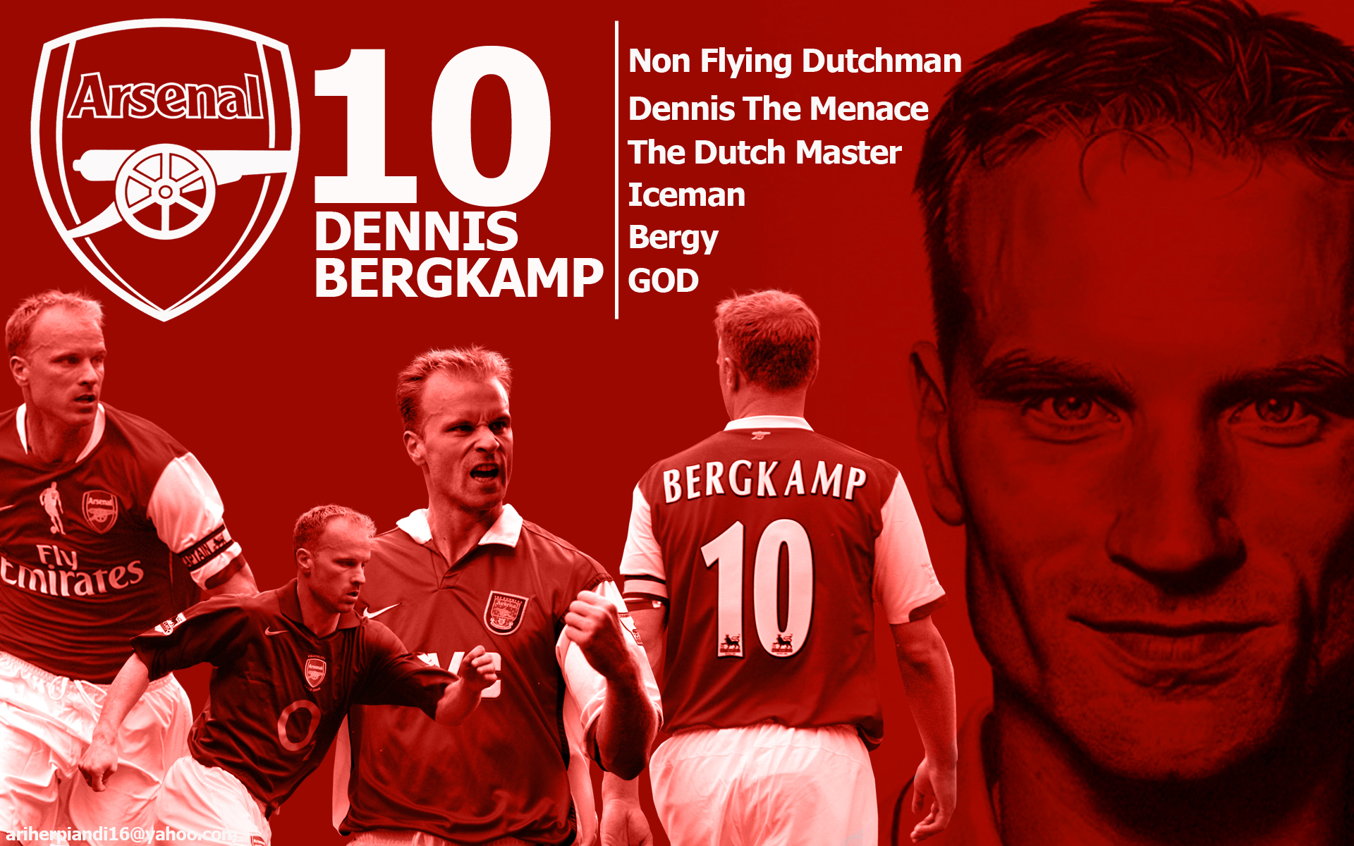 Laden Sie Dennis Bergkamp HD-Desktop-Hintergründe herunter