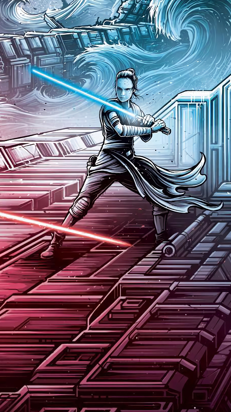 Handy-Wallpaper Filme, Krieg Der Sterne, Rei (Star Wars), Star Wars: Der Aufstieg Skywalkers kostenlos herunterladen.