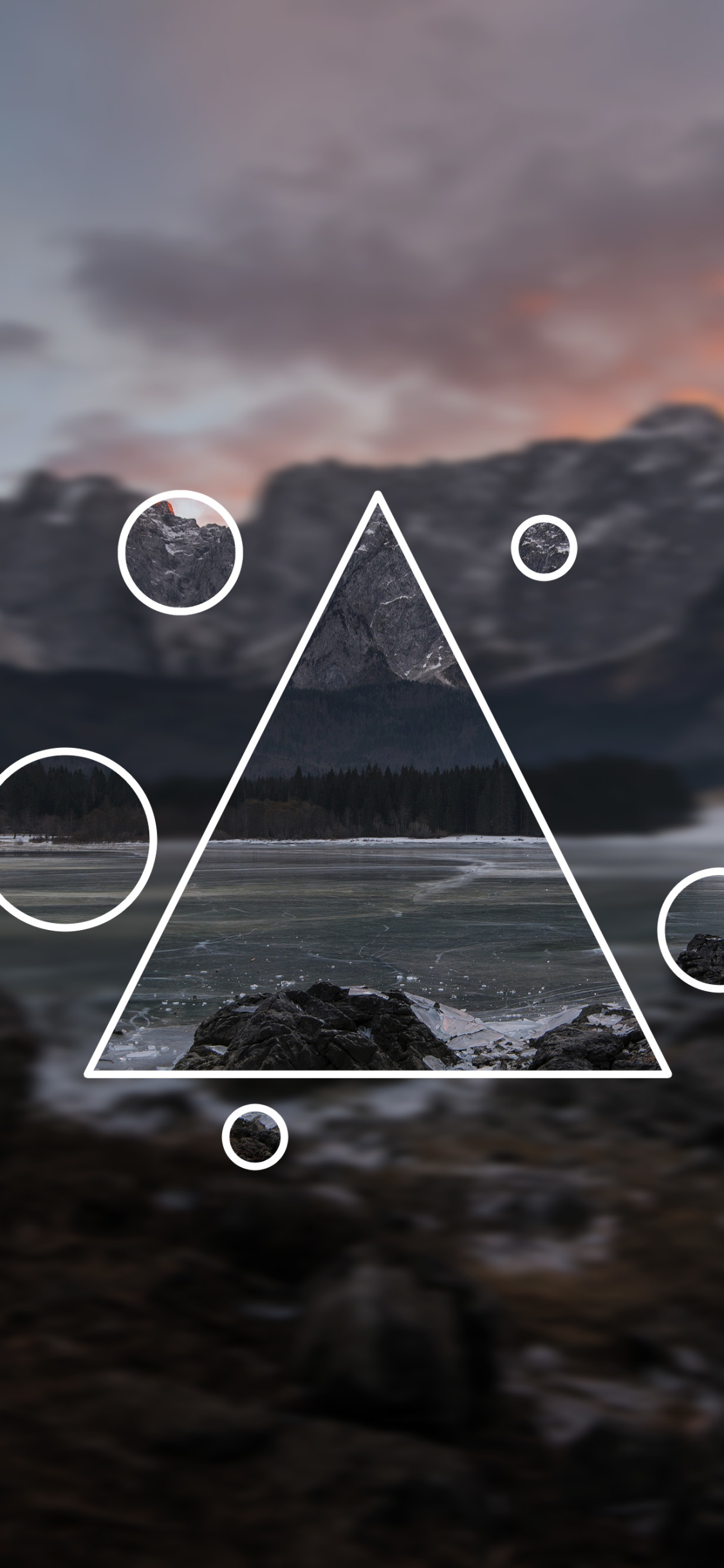 Download mobile wallpaper Mountain, Artistic, Polyscape for free.