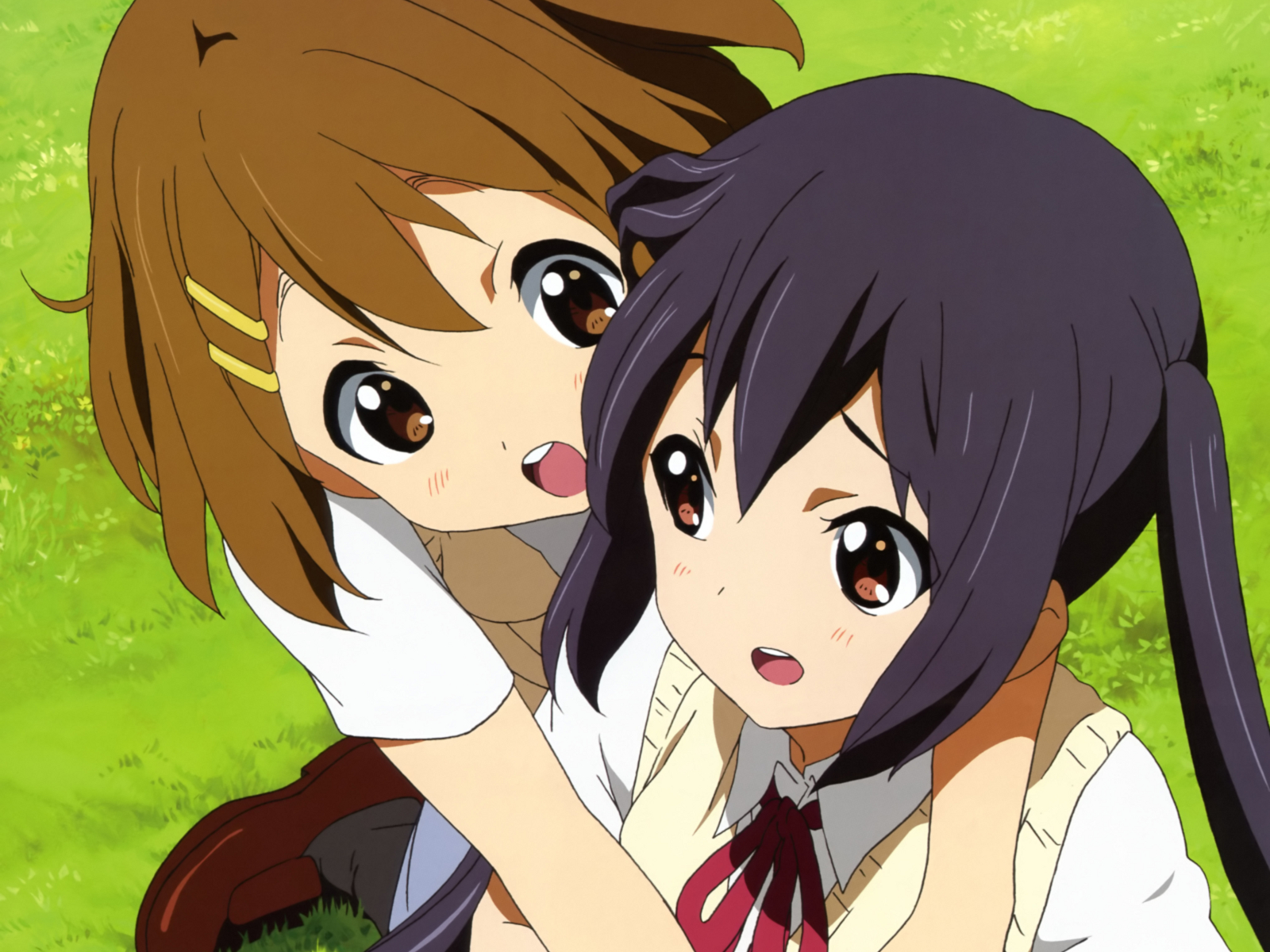 Baixe gratuitamente a imagem Anime, K On!, Azusa Nakano, Yui Hirasawa na área de trabalho do seu PC