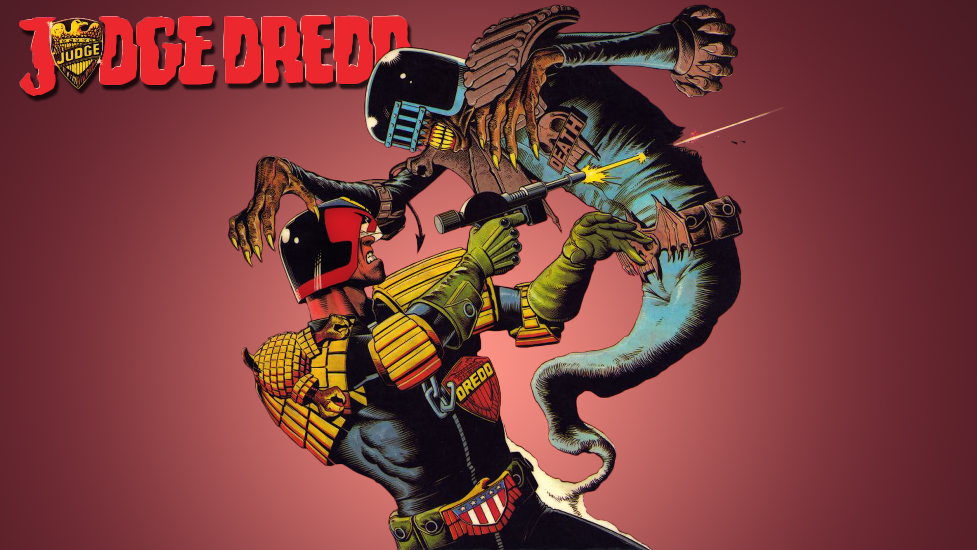 Laden Sie das Judge Dredd, Comics-Bild kostenlos auf Ihren PC-Desktop herunter