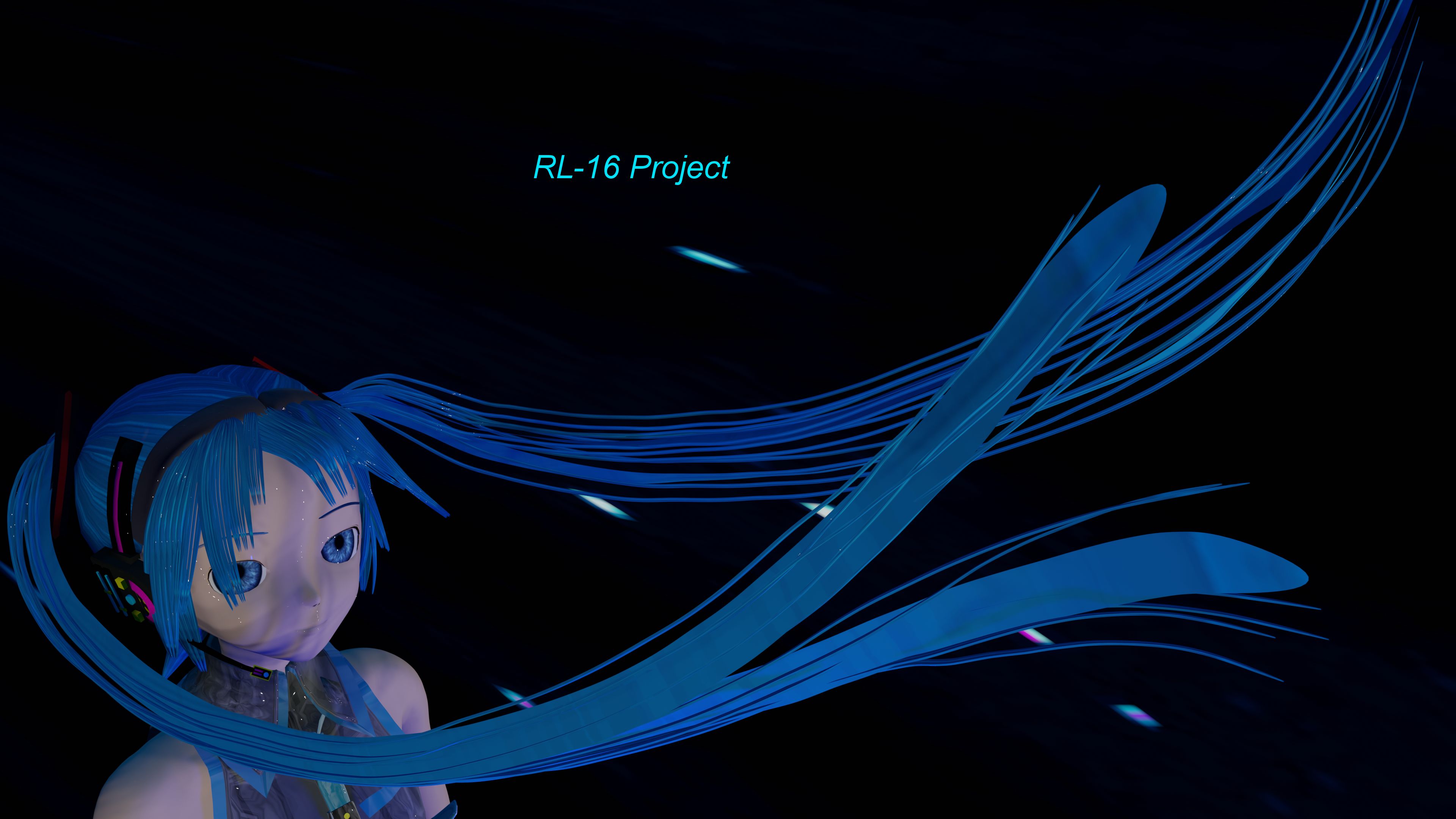 Download mobile wallpaper Anime, Vocaloid, Blue Eyes, Blue Hair, Hatsune Miku, Long Hair, Blender, Blender 3D for free.