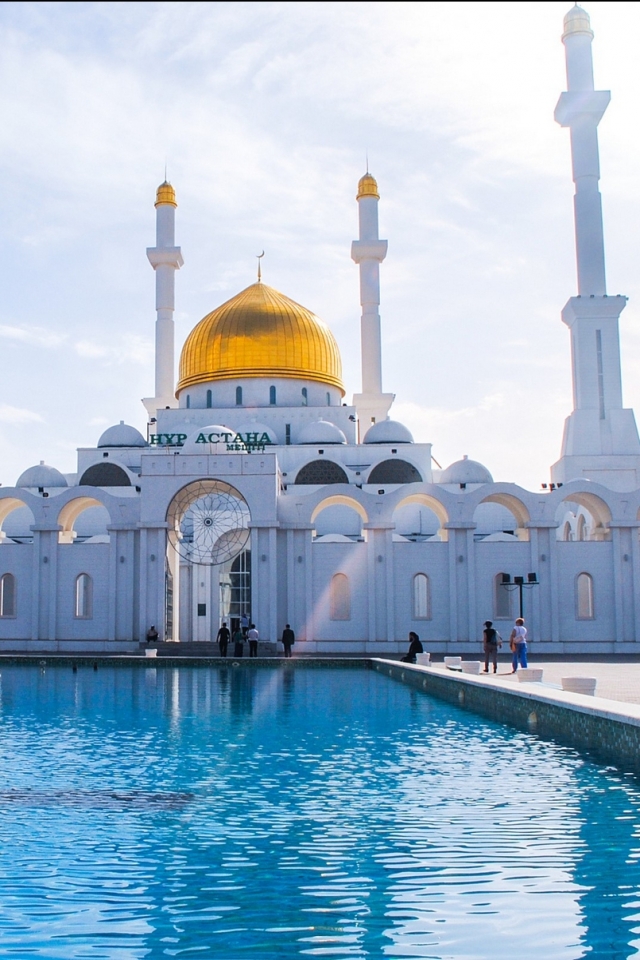 Handy-Wallpaper Religiös, Nur Astana Moschee, Moscheen kostenlos herunterladen.