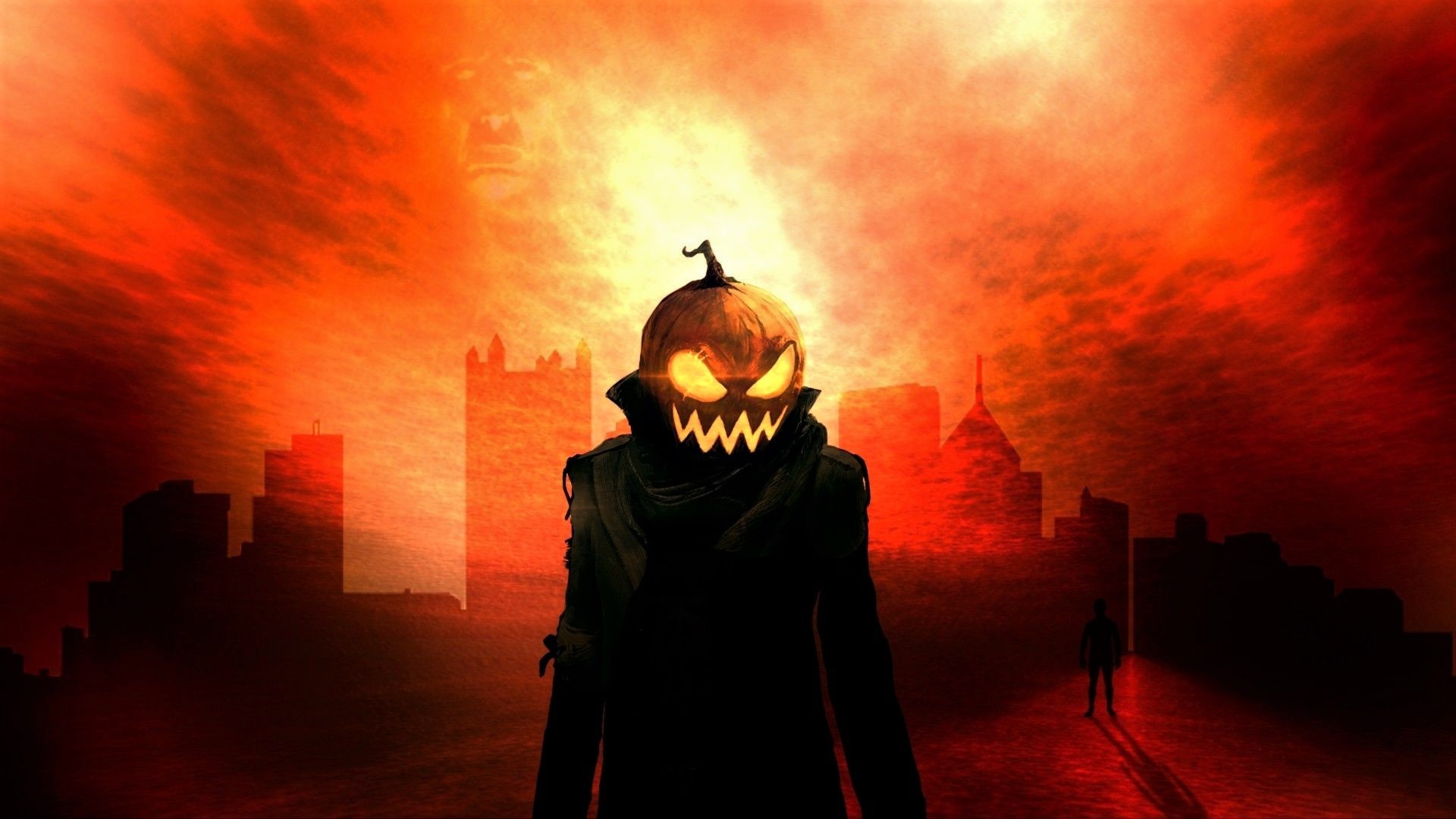 Free download wallpaper Halloween, Pumpkin, Holiday, Coat, Jack O' Lantern on your PC desktop