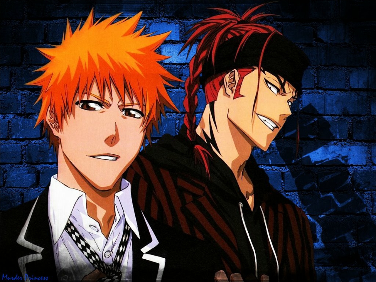 Download mobile wallpaper Anime, Bleach, Renji Abarai, Ichigo Kurosaki for free.