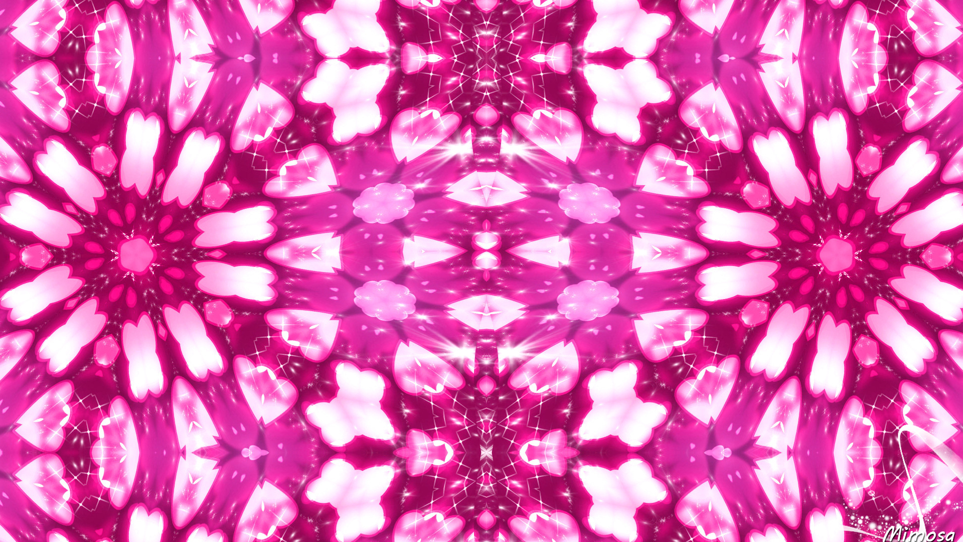 Download mobile wallpaper Abstract, Pink, Pattern, Kaleidoscope for free.