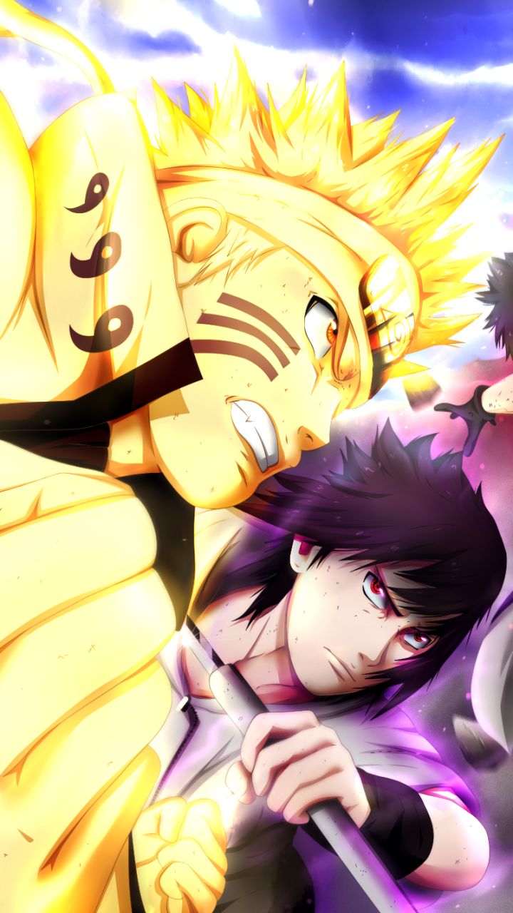 Descarga gratuita de fondo de pantalla para móvil de Naruto, Animado, Sasuke Uchiha, Naruto Uzumaki, Clan Uchiha.