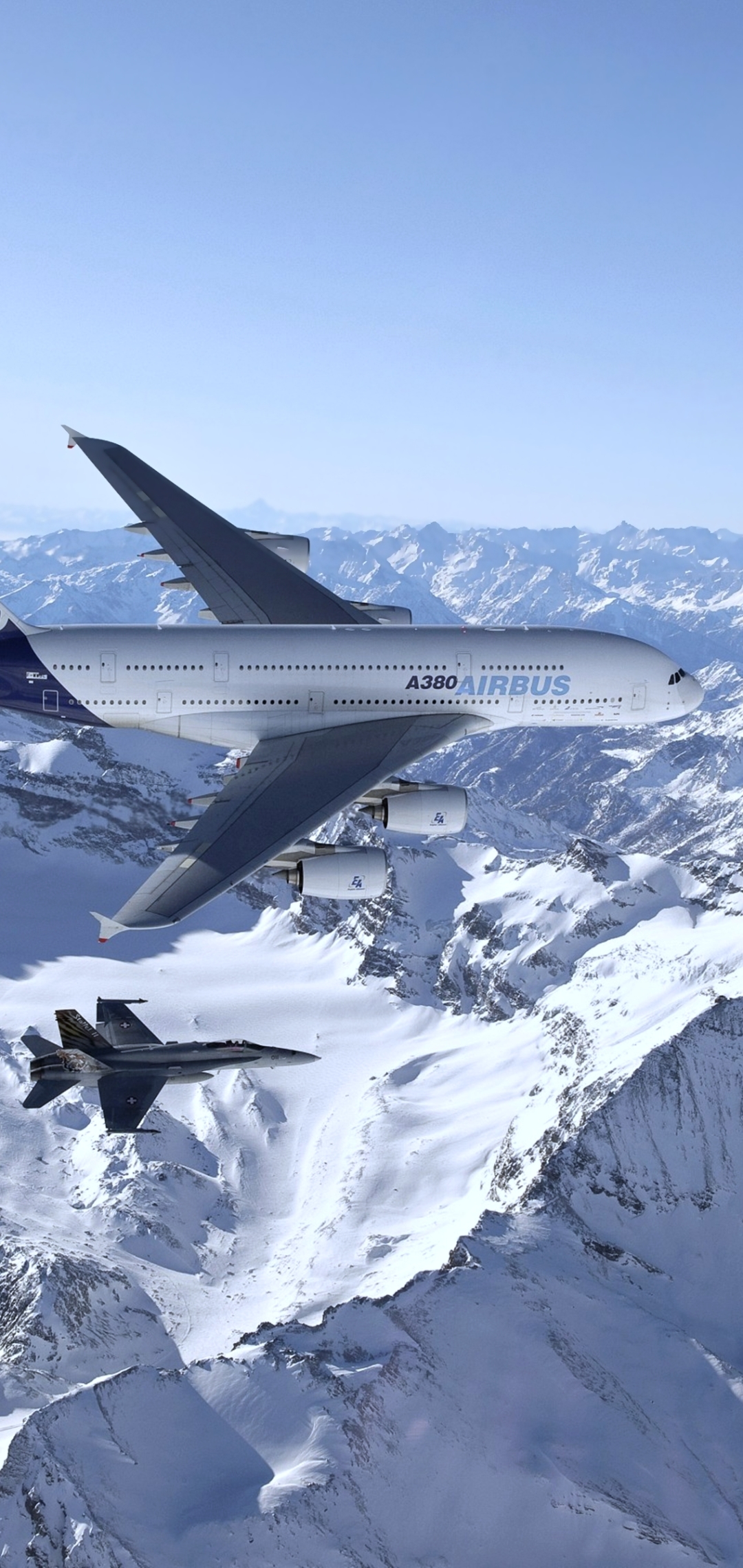 無料モバイル壁紙飛行機, 山, 戦闘機, 航空機, 乗り物, エアバス, エアバス A380をダウンロードします。
