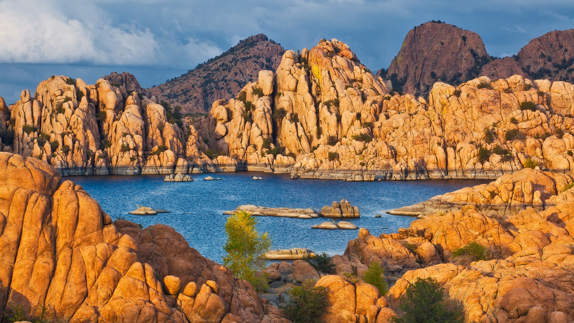 Download mobile wallpaper Lakes, Lake, Earth, Arizona, Watson Lake for free.