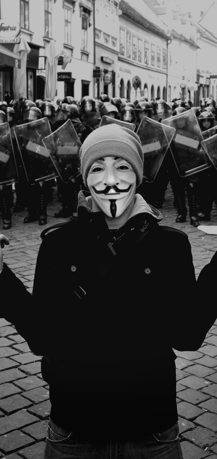 Download mobile wallpaper Technology, Anonymous, Anarchy for free.