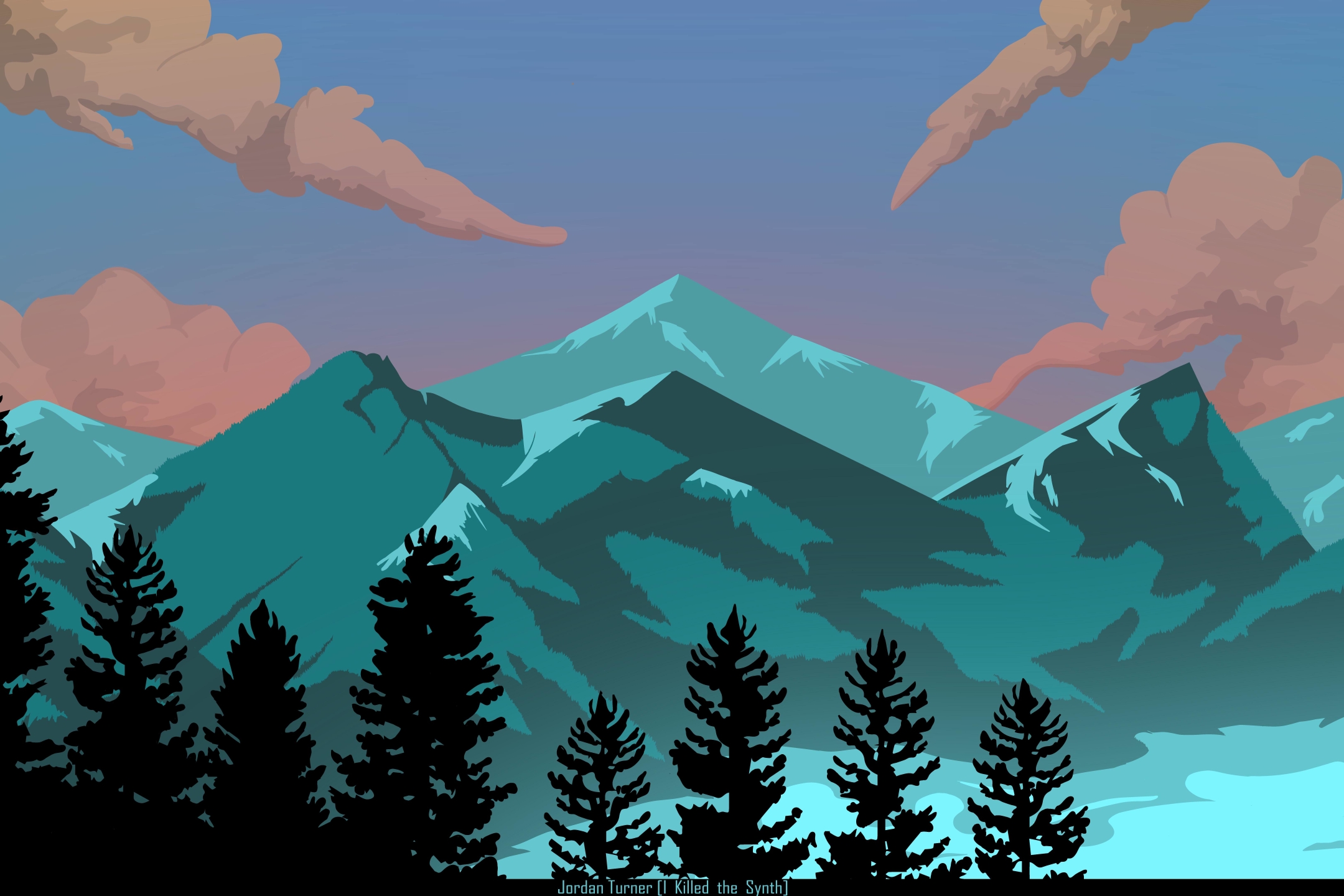 Download mobile wallpaper Mountain, Artistic for free.