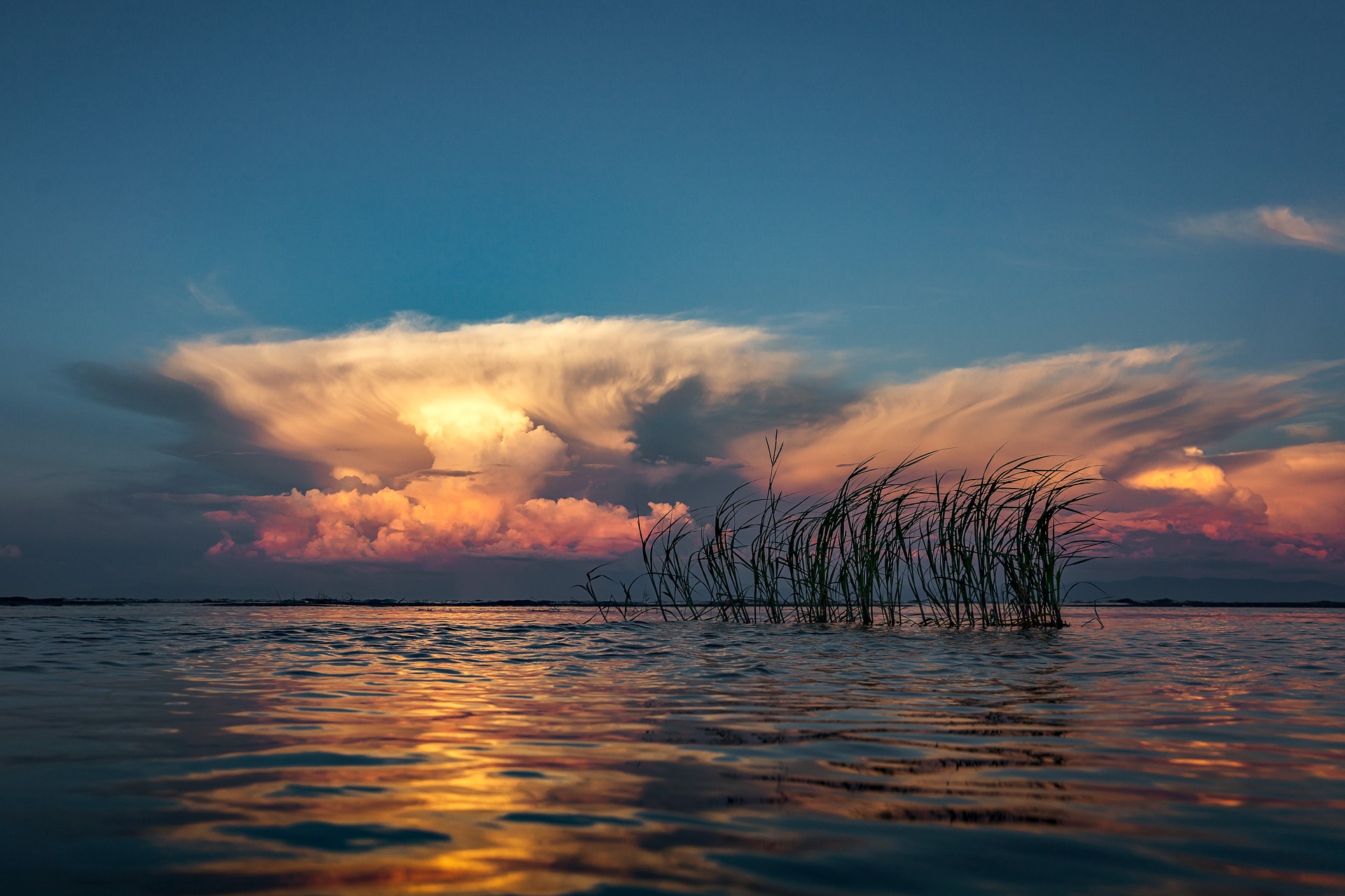 Free download wallpaper Sunset, Sea, Ocean, Earth, Cloud on your PC desktop