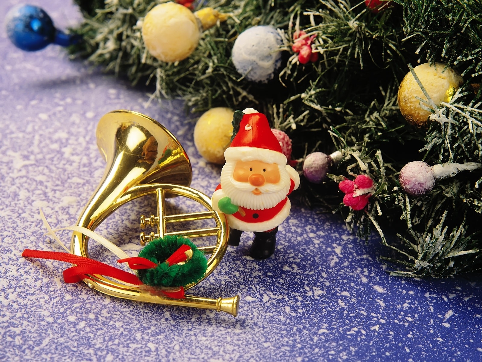 875162 baixar papel de parede feriados, natal, bugiganga, decoração, papai noel, trompete - protetores de tela e imagens gratuitamente