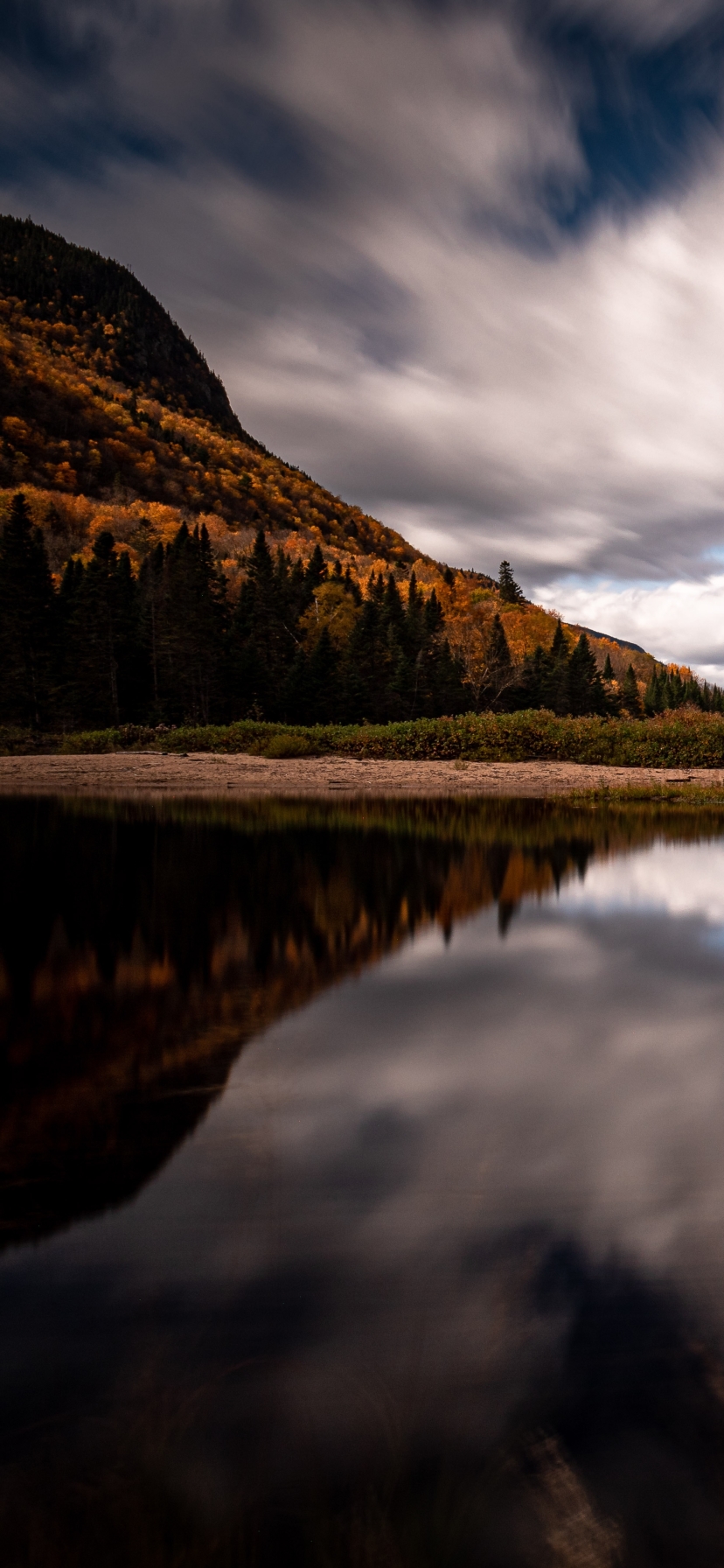 Download mobile wallpaper Reflection, Canada, Earth for free.