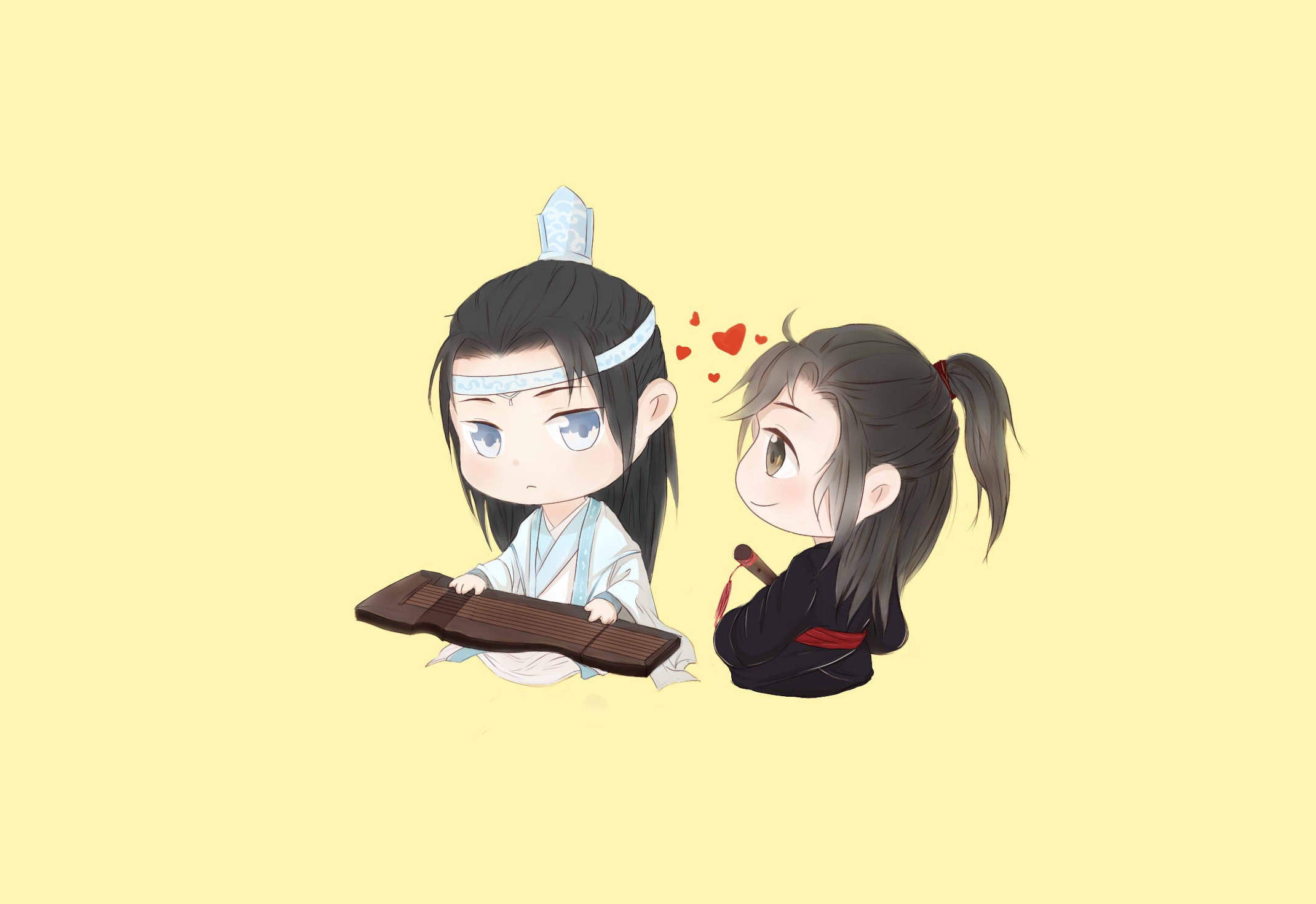 Handy-Wallpaper Animes, Lanzhan, Wei Yin, Lan Wangji, Wei Wuxian, Mo Dao Zu Shi kostenlos herunterladen.