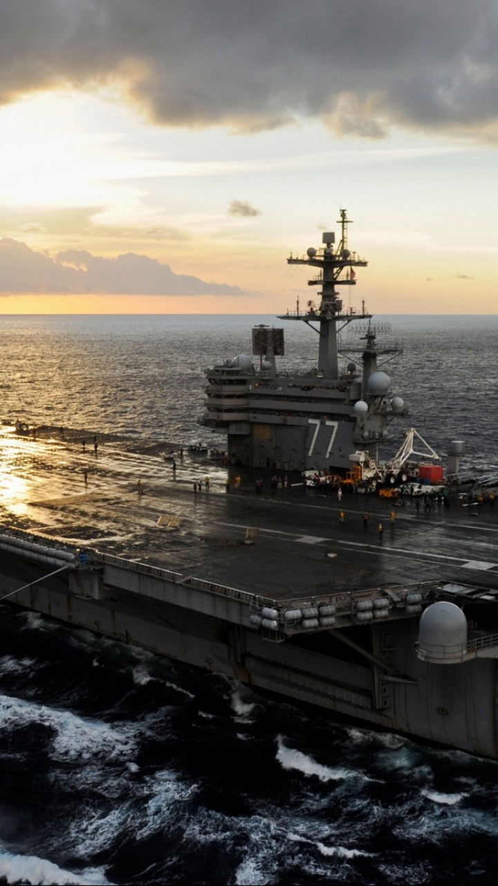 aircraft carrier, military, uss george h w bush (cvn 77), warship, warships