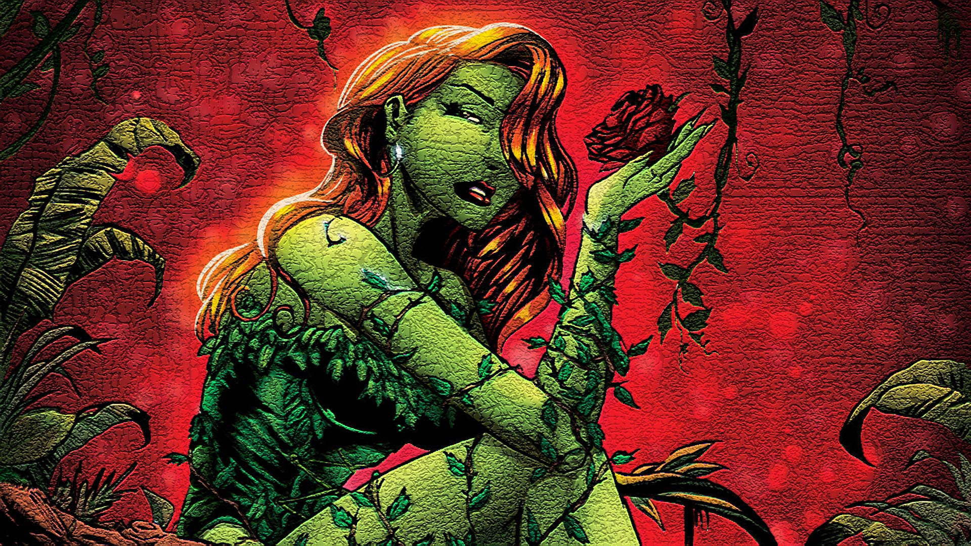 Handy-Wallpaper Comics, Poison Ivy Die Tödliche Umarmung kostenlos herunterladen.