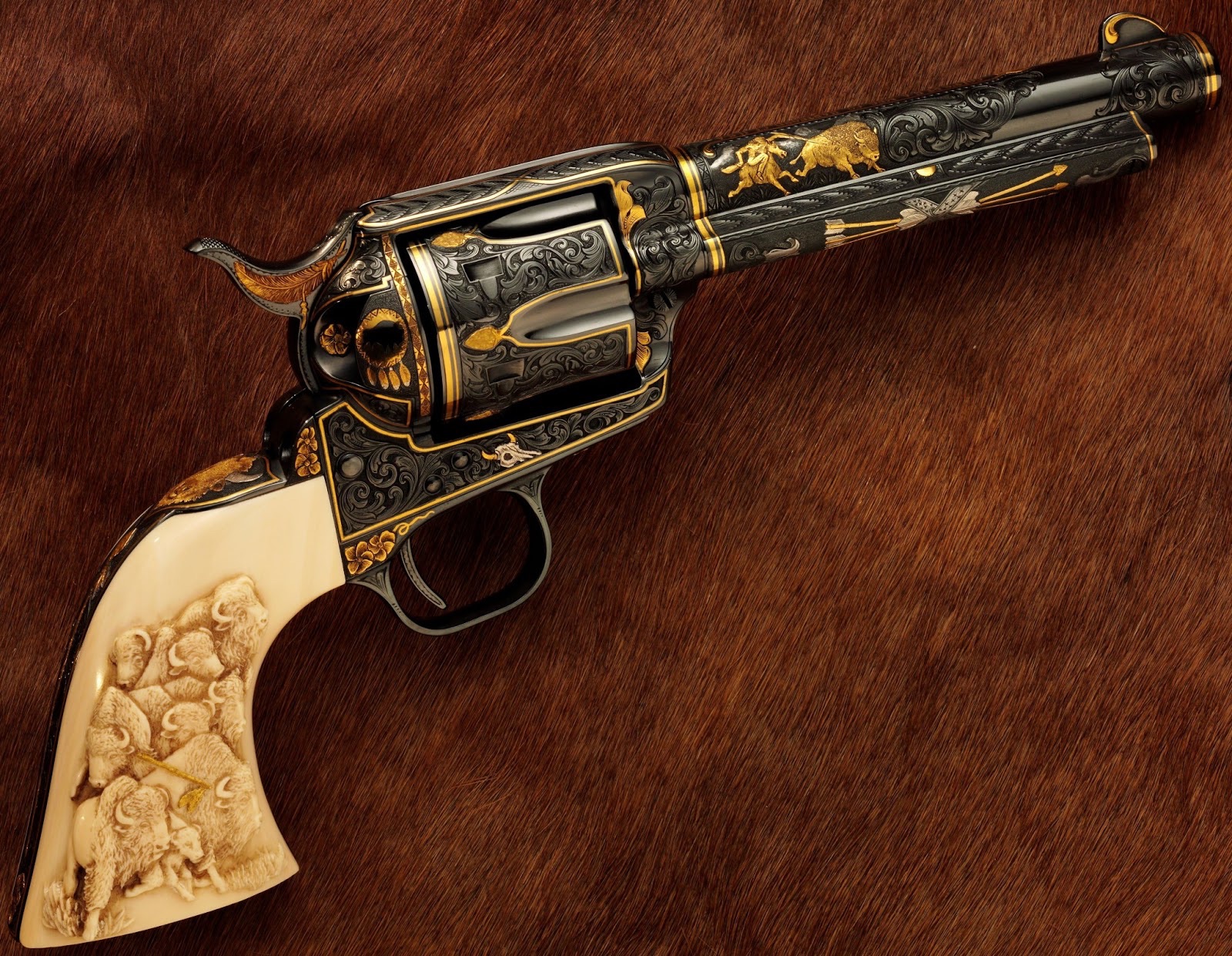 Laden Sie Colt Army Revolver HD-Desktop-Hintergründe herunter