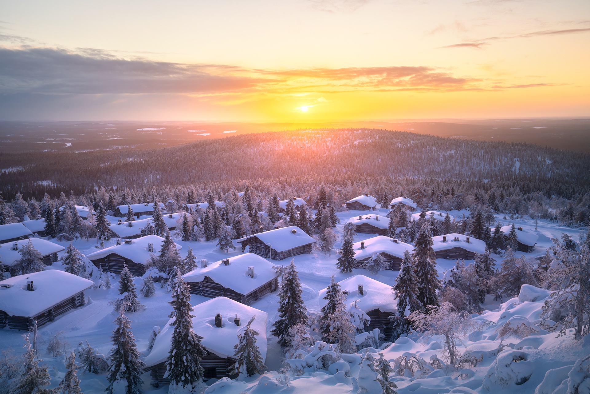 Download mobile wallpaper Landscape, Winter, Sunrise, Photography for free.
