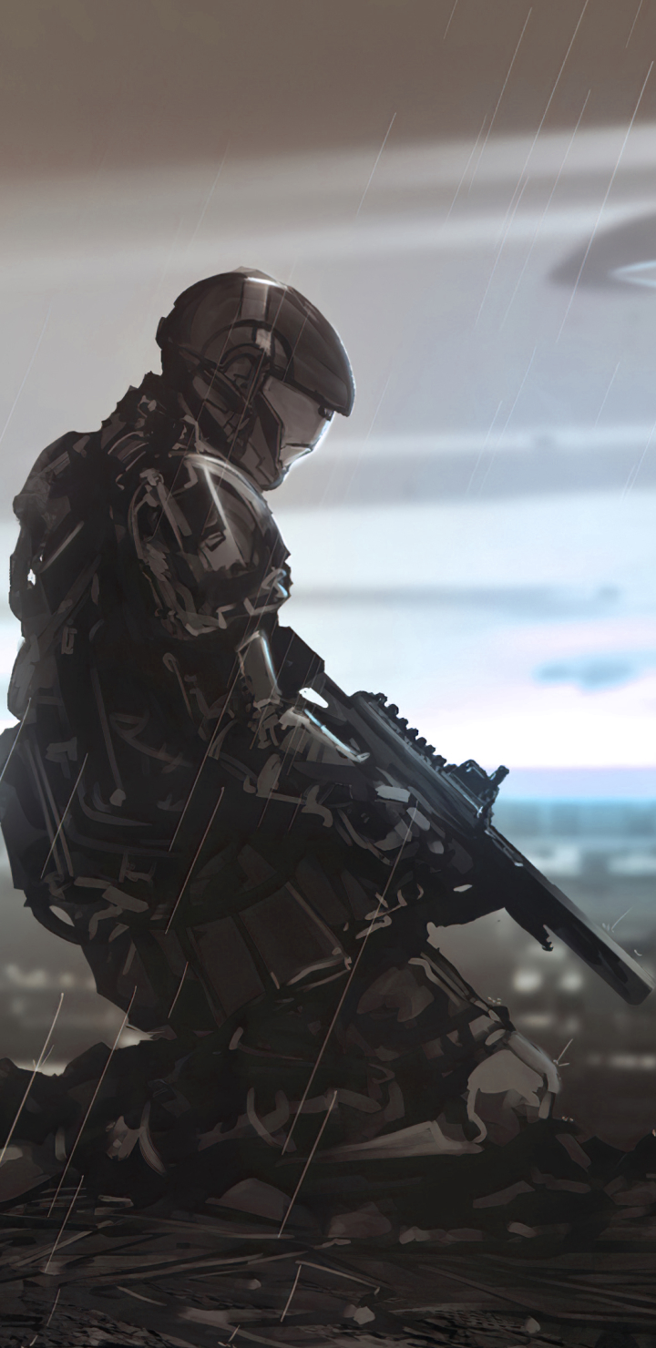 Descarga gratuita de fondo de pantalla para móvil de Guerrero, Soldado, Futurista, Aureola, Videojuego, Halo 3: Odst.