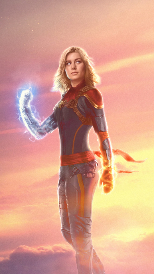 Handy-Wallpaper Filme, Captain Marvel, Brie Larson kostenlos herunterladen.