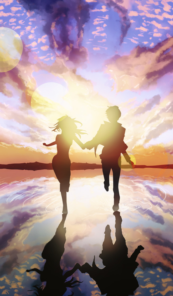 Download mobile wallpaper Anime, Sunset, Couple, Kimi Ni Todoke for free.