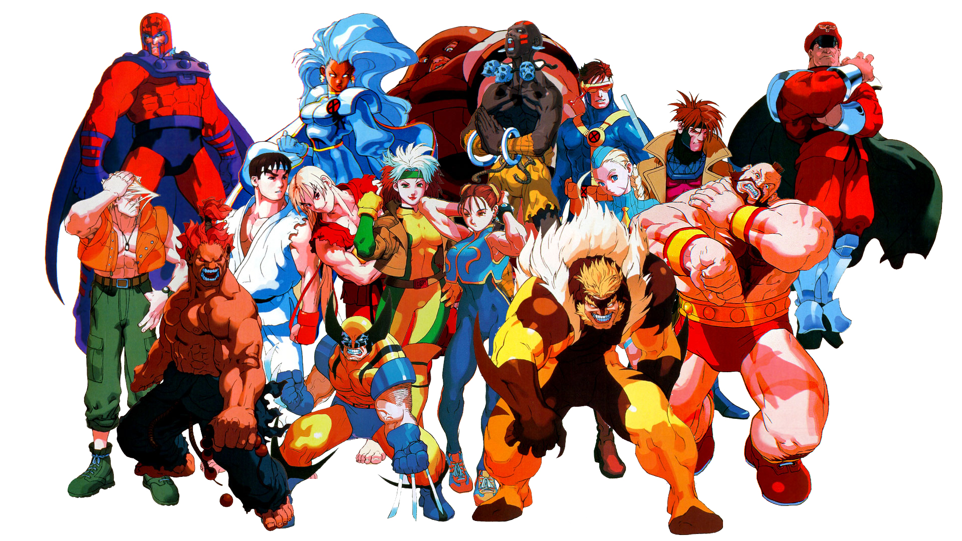 Téléchargez des papiers peints mobile Marvel Super Heroes Vs Street Fighter, Combattant De Rue, Jeux Vidéo gratuitement.