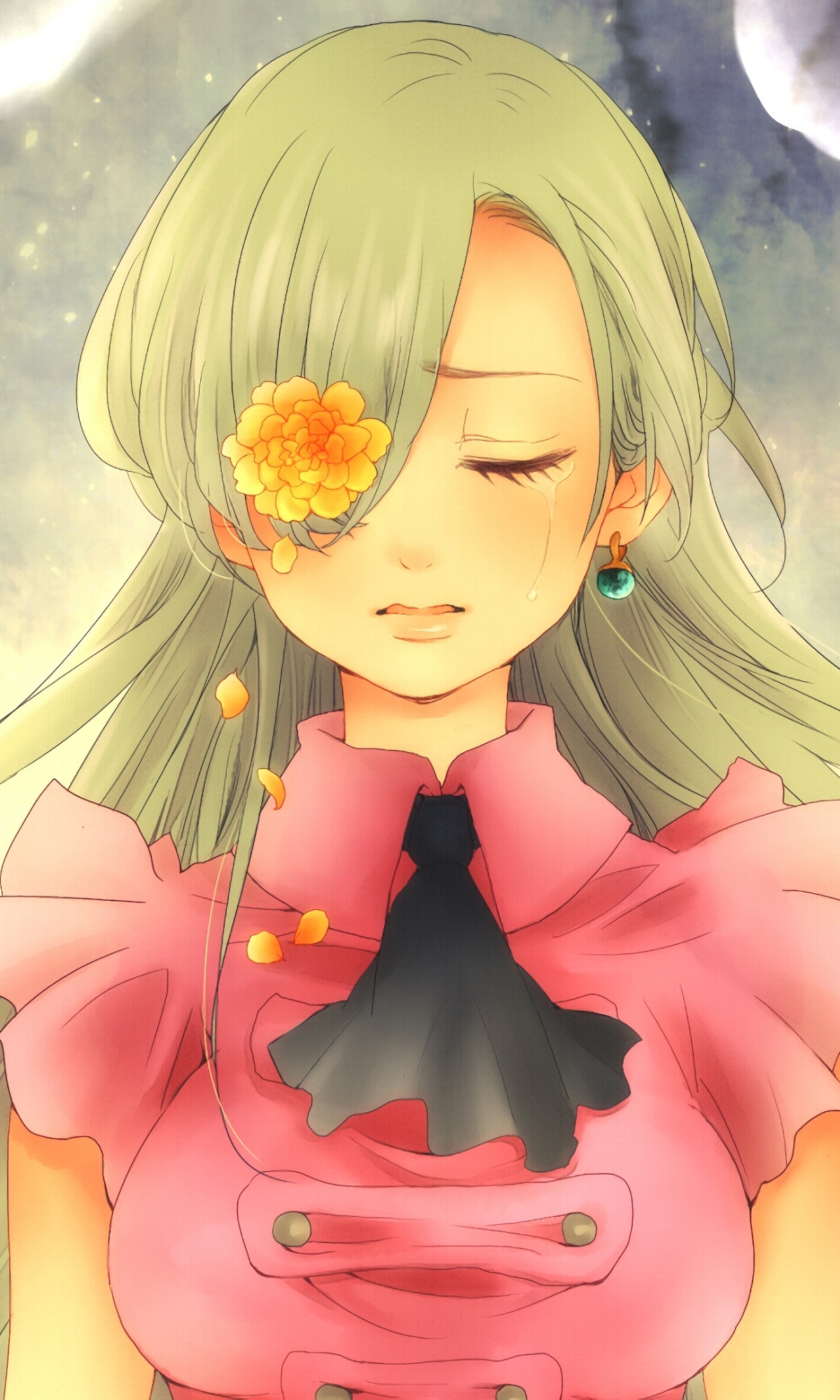 Download mobile wallpaper Anime, Tears, Grey Hair, Crying, The Seven Deadly Sins, Elizabeth Liones for free.