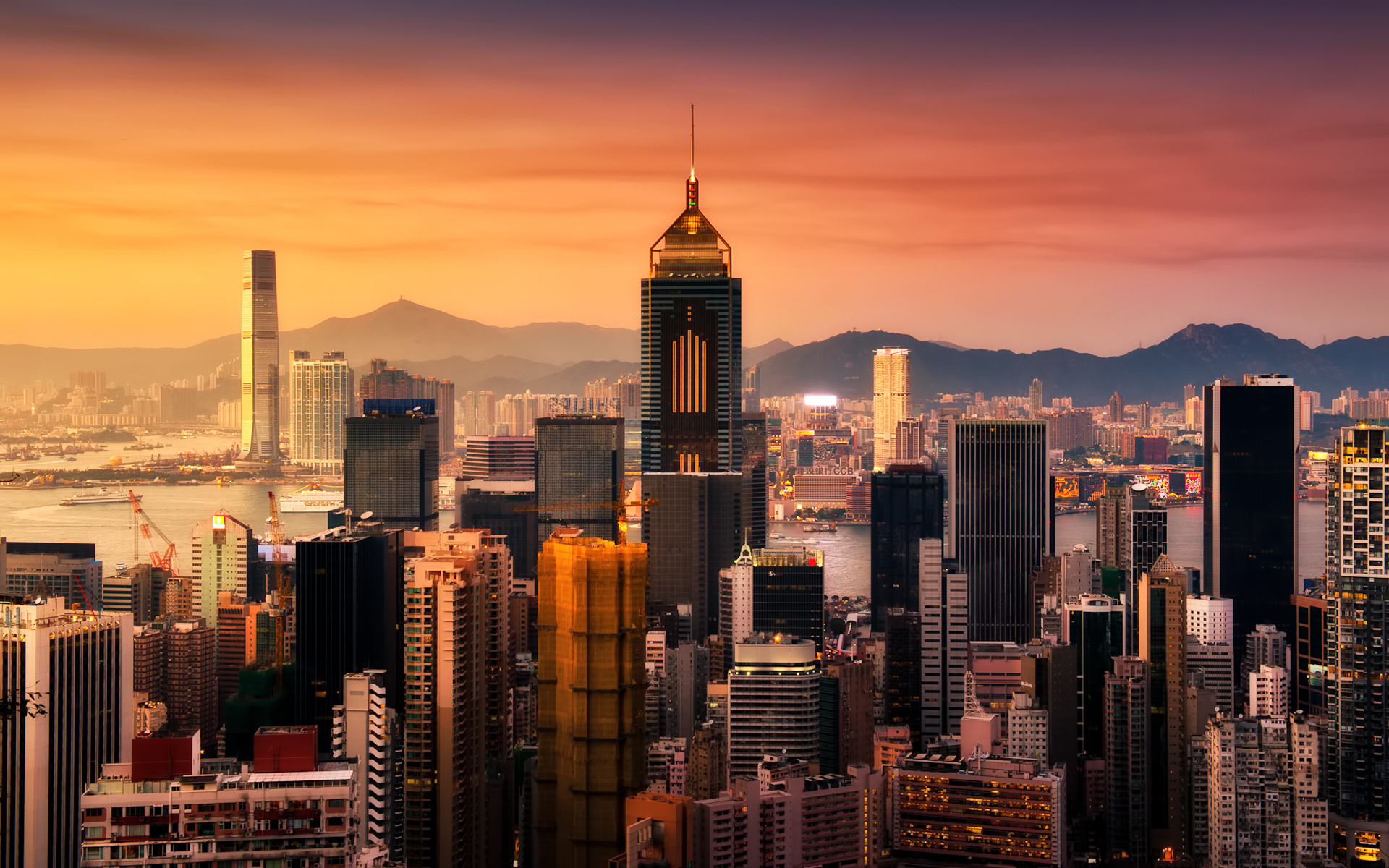 Free download wallpaper Cities, City, Hong Kong, Man Made on your PC desktop