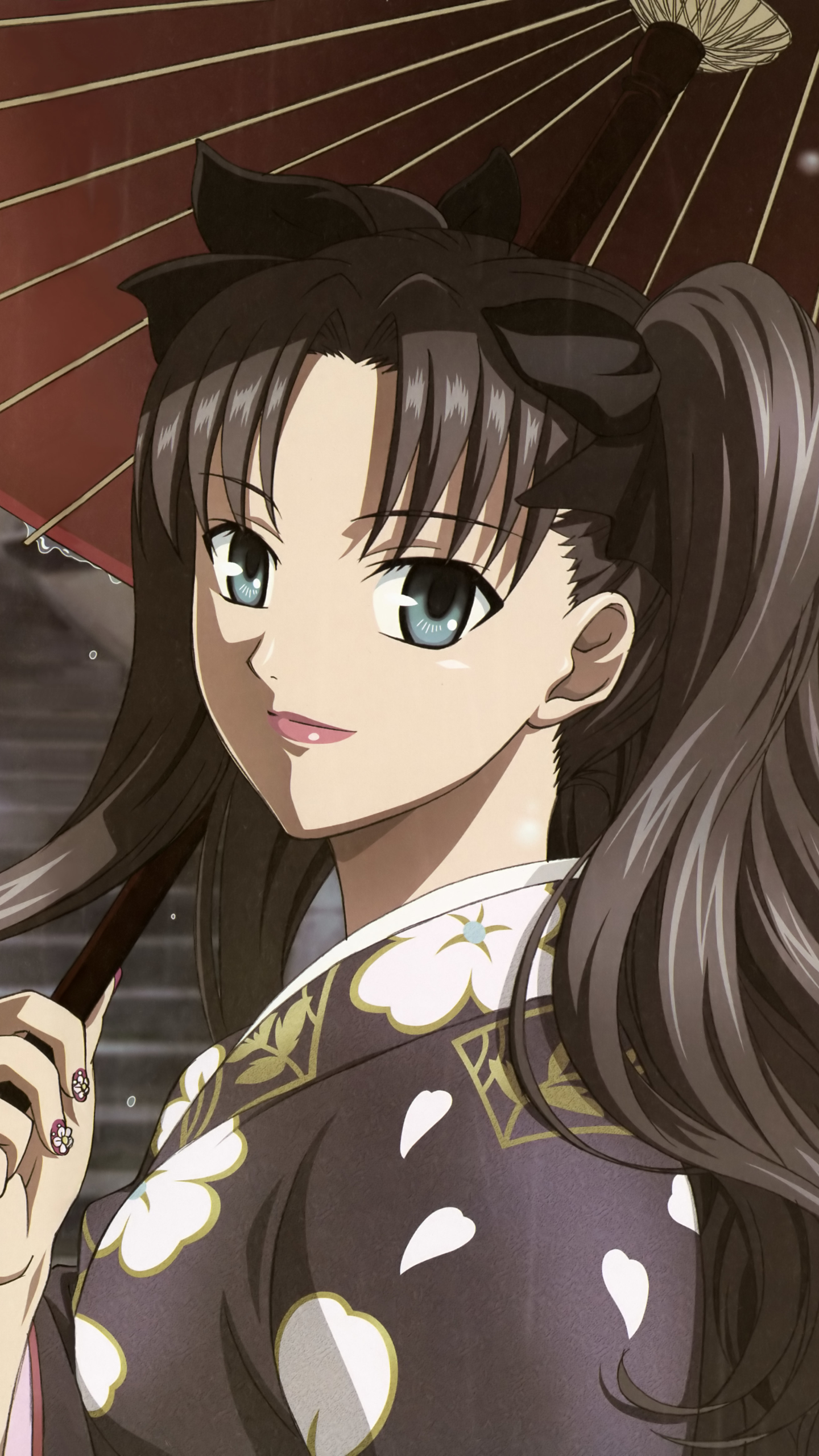 Laden Sie das Animes, Rin Tohsaka, Schicksal/bleib Nacht, Schicksalsserie-Bild kostenlos auf Ihren PC-Desktop herunter