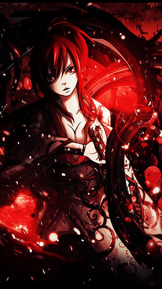 Handy-Wallpaper Animes, Fairy Tail, Erza Scarlet kostenlos herunterladen.