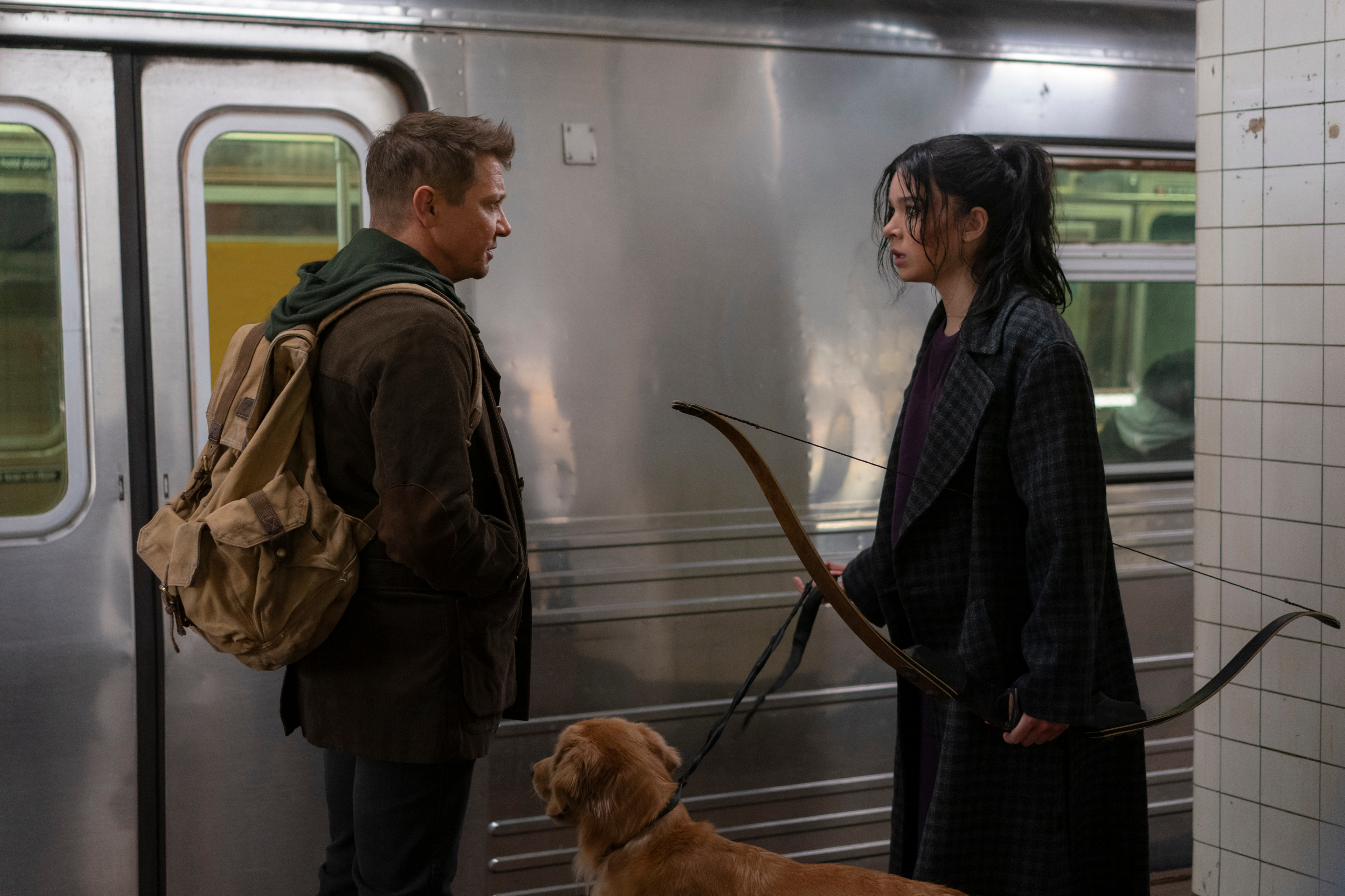 tv show, hawkeye, clint barton, hailee steinfeld, jeremy renner, kate bishop, lucky the pizza dog