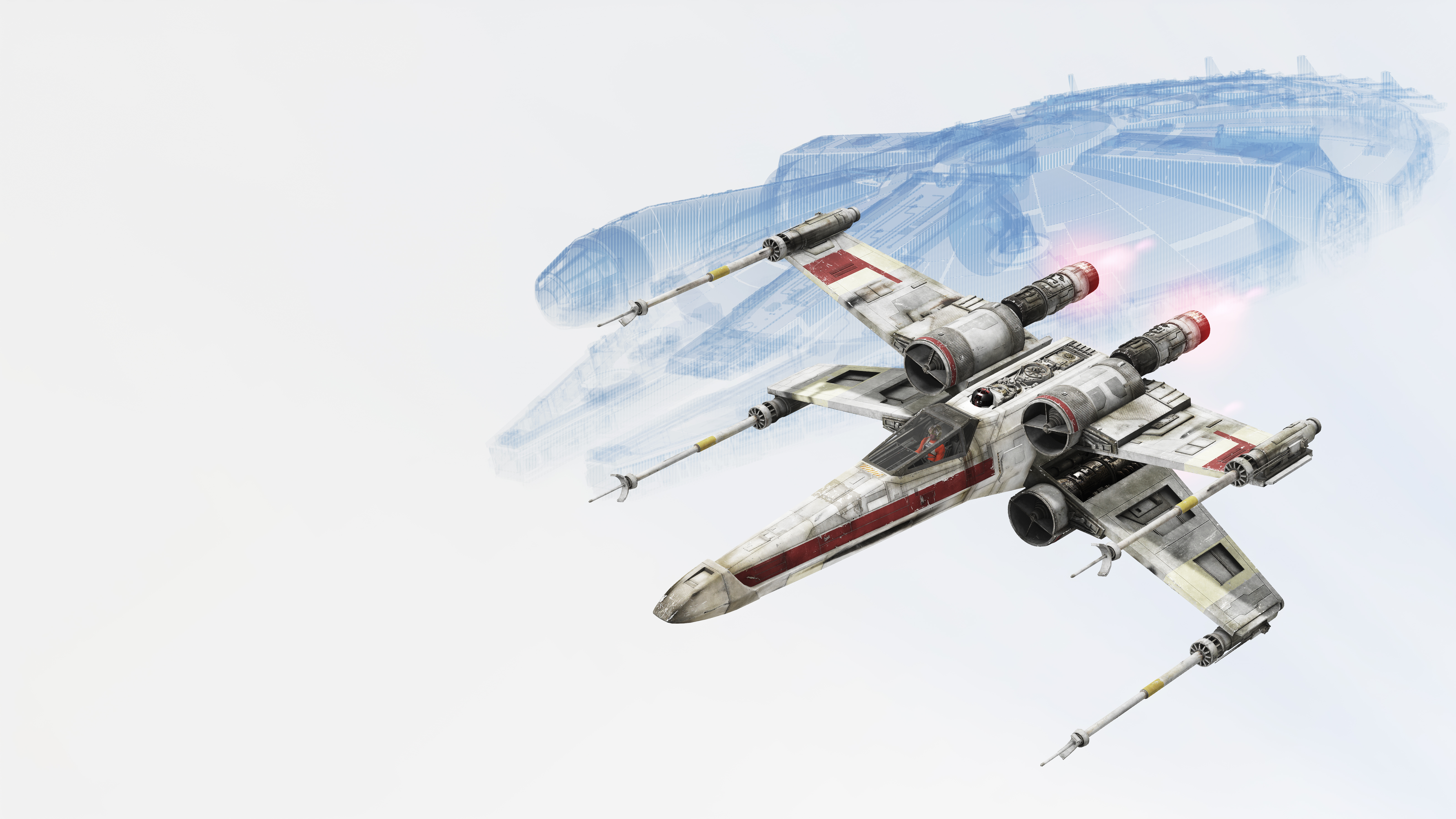 Download mobile wallpaper Star Wars, Video Game, X Wing, Millennium Falcon, Star Wars Battlefront (2015) for free.