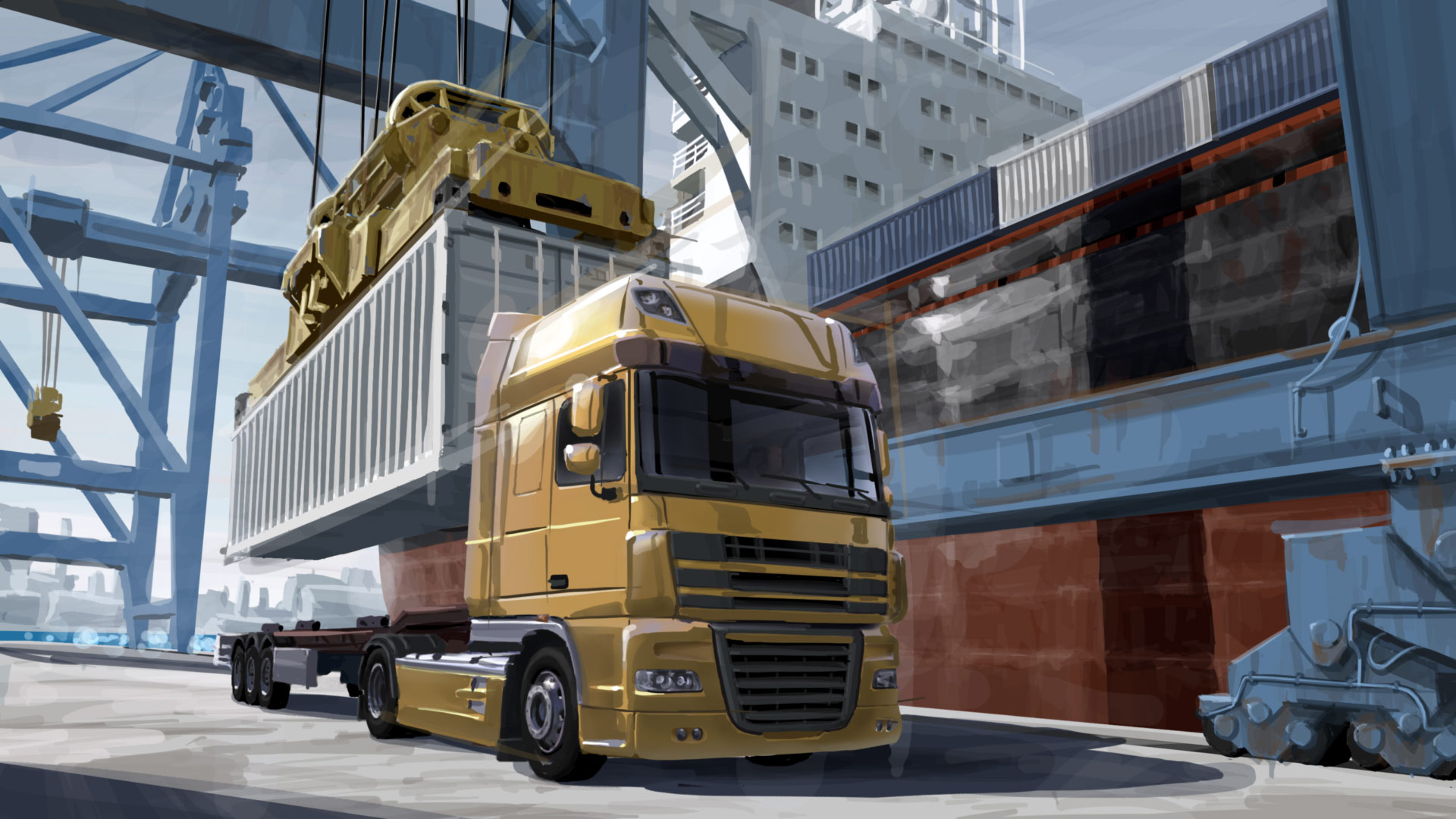 Melhores papéis de parede de Euro Truck Simulator 2 para tela do telefone